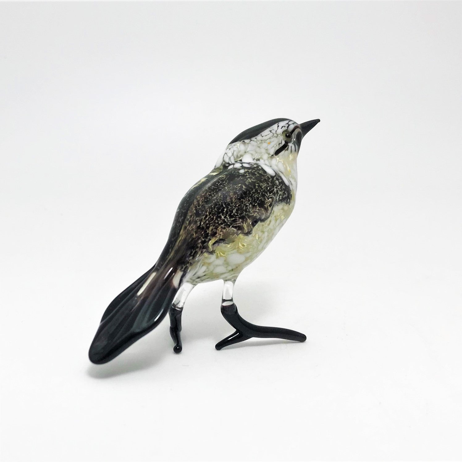 Art Glass Bird - Wagtail