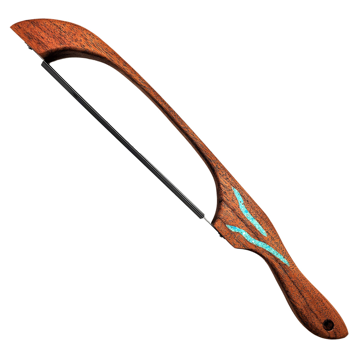 Mesquite and Turquoise Inlay Salad Tossers