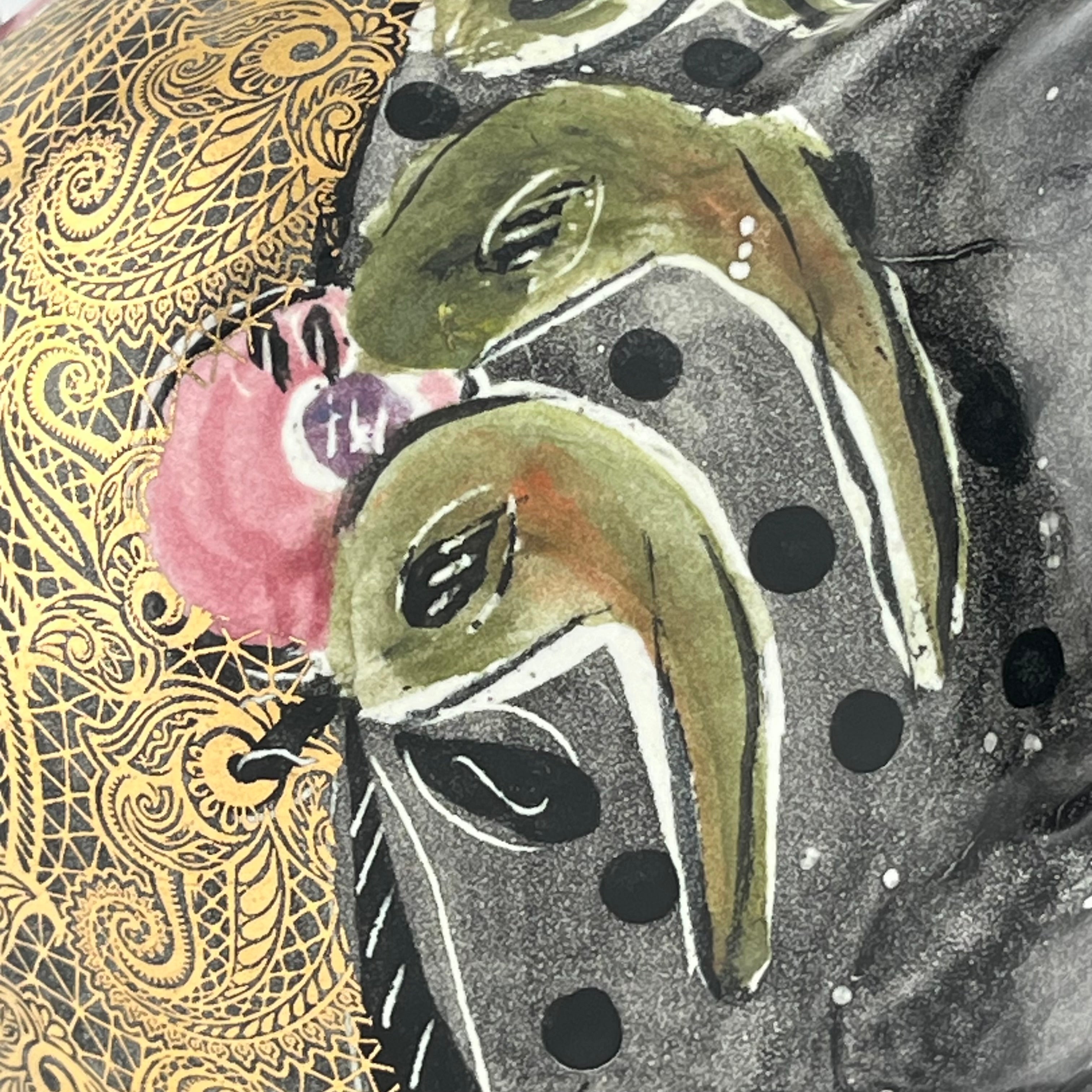 Posey Bacopoulos - Black Paisley Teapot