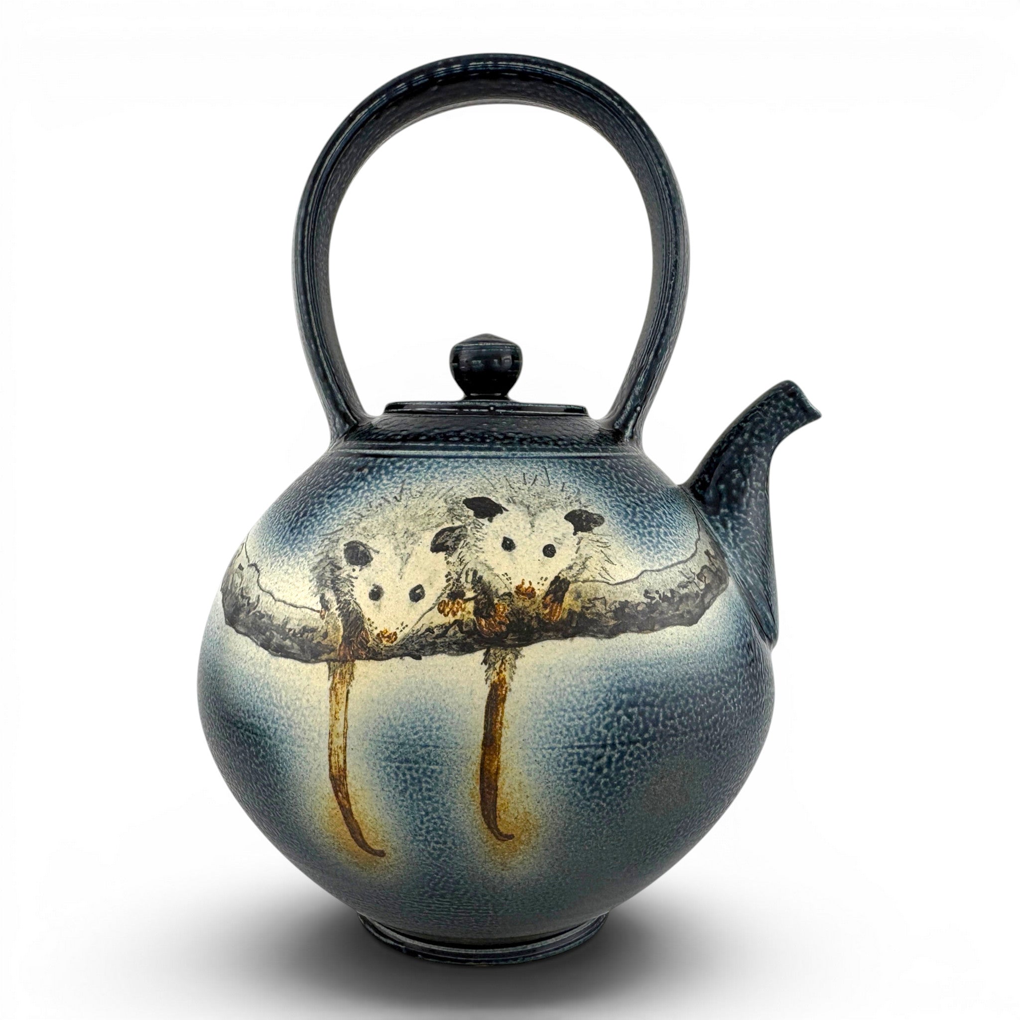 Charlie Tefft - Three Possom Teapot