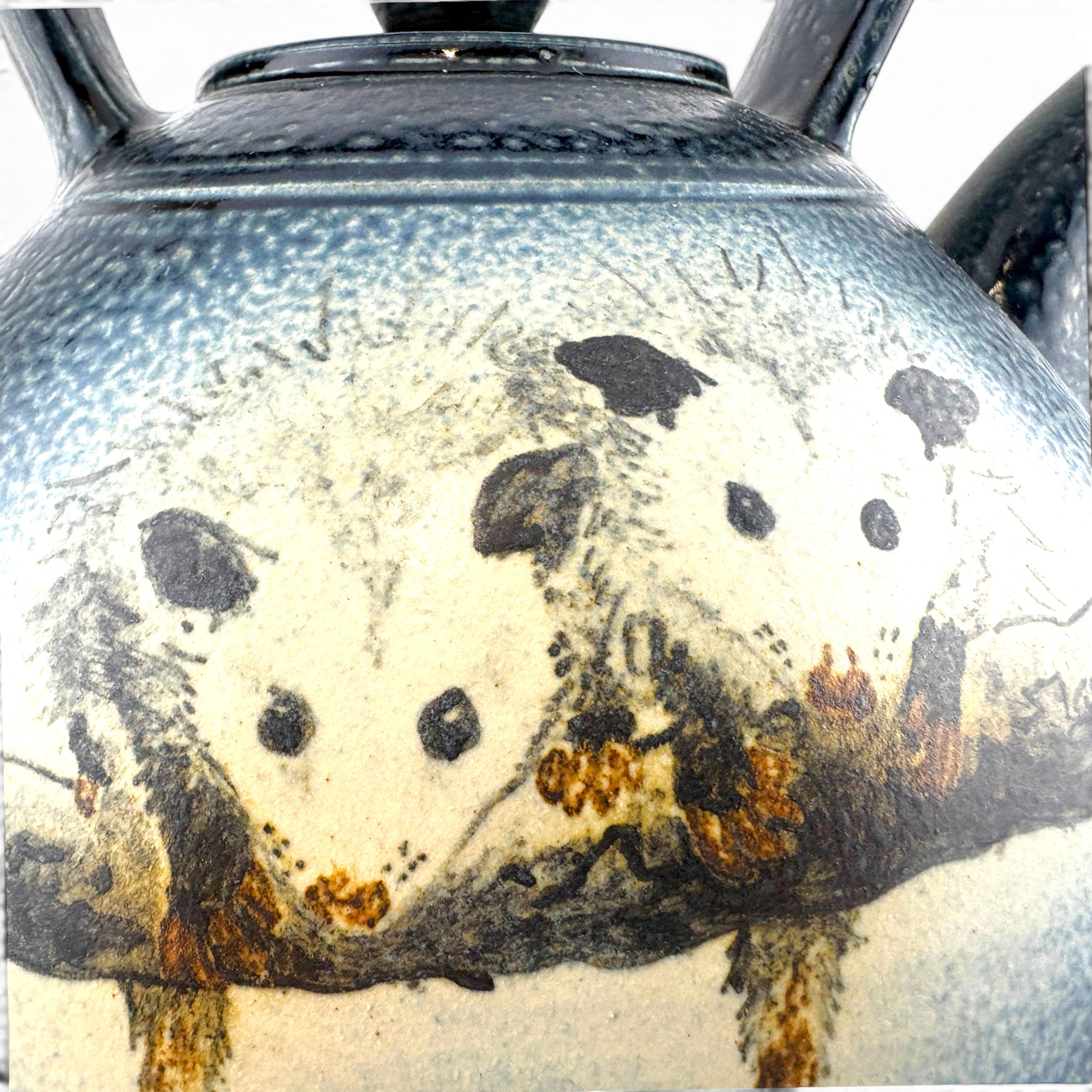 Charlie Tefft - Three Possom Teapot