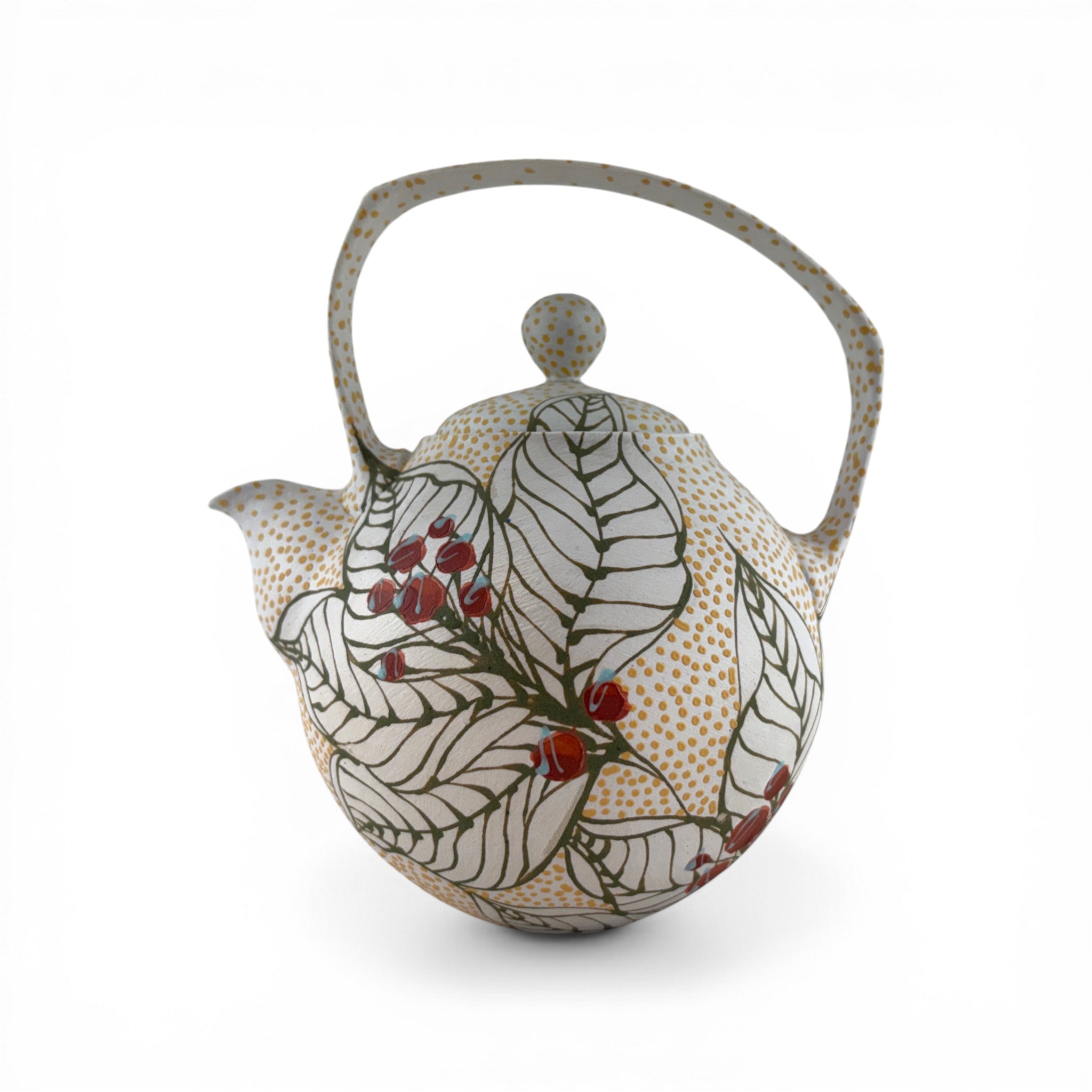Olivia Avery - Berry White Teapot