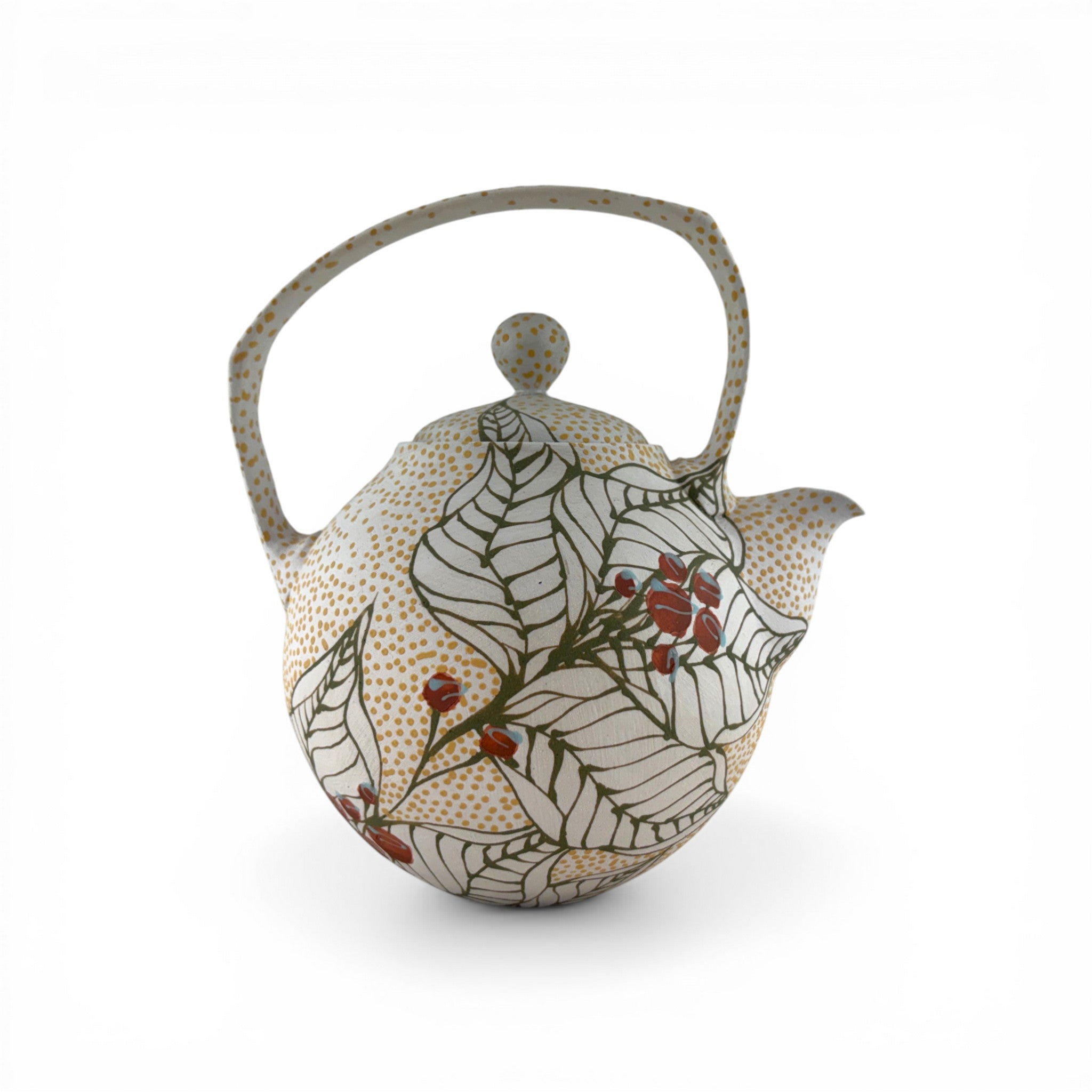 Olivia Avery - Berry White Teapot