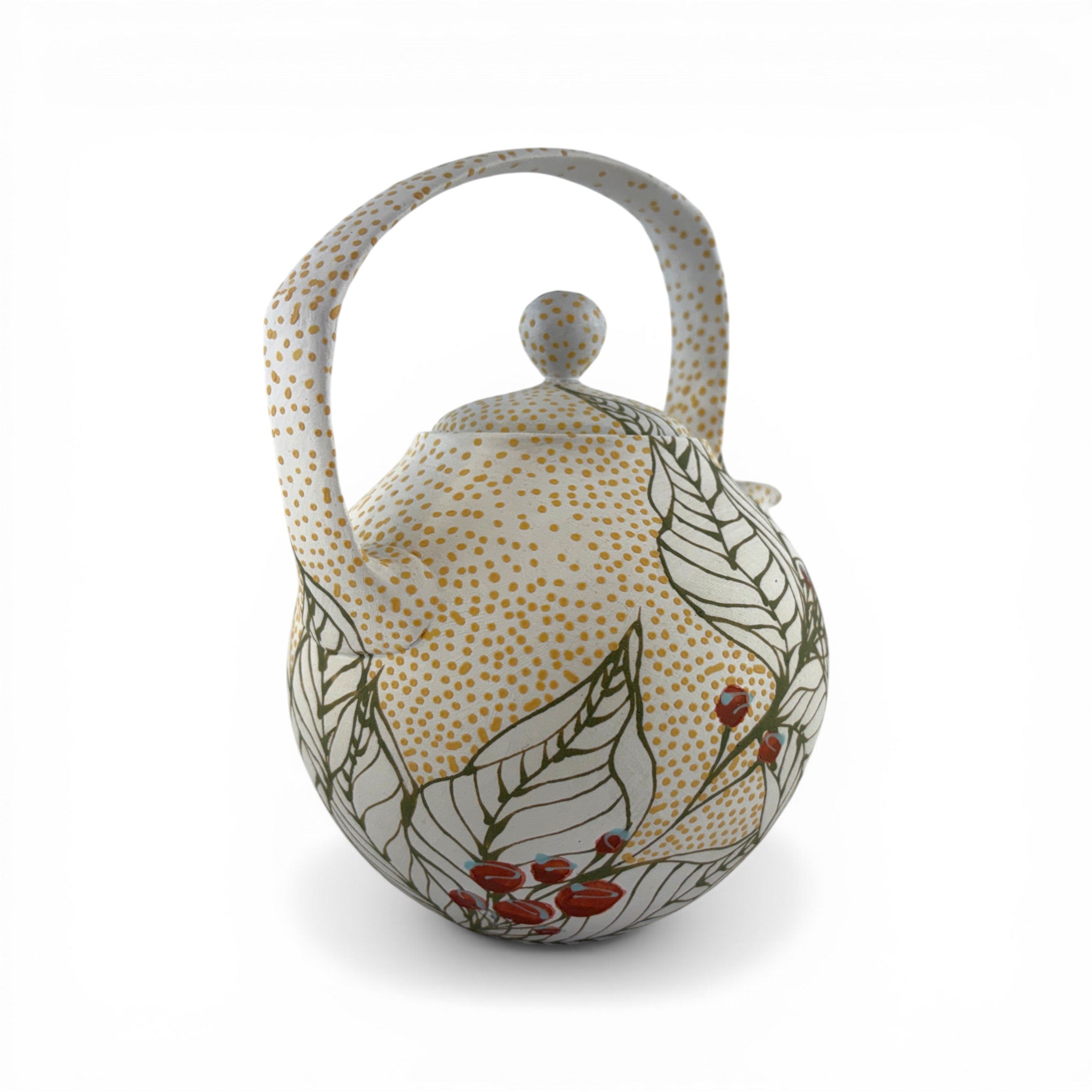 Olivia Avery - Berry White Teapot