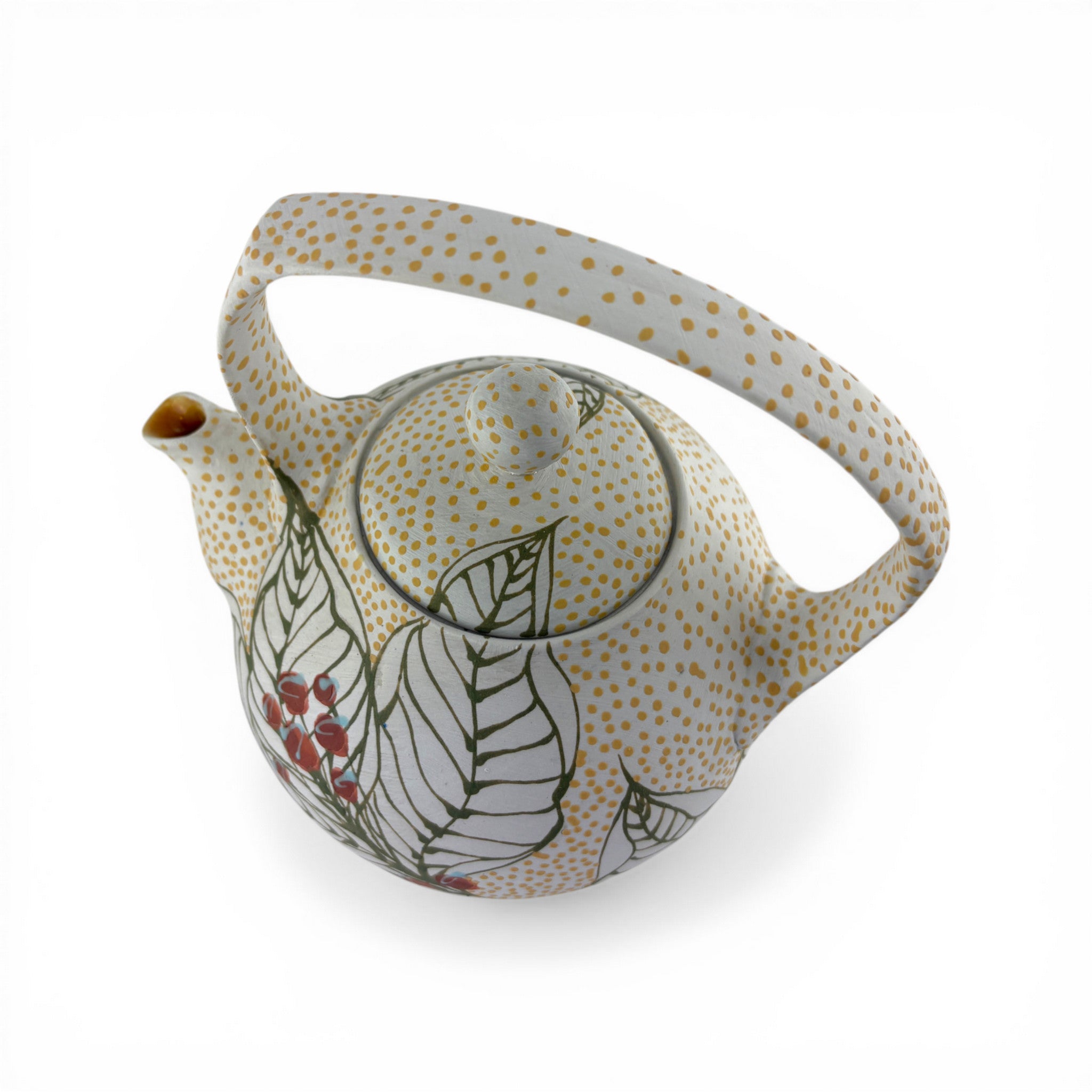 Olivia Avery - Berry White Teapot