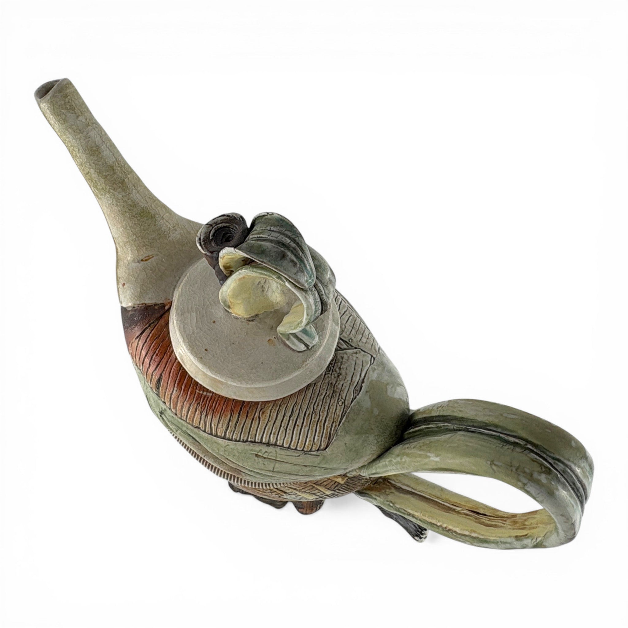 Gina Freuen- Petal Handled Stick Foot Teapot