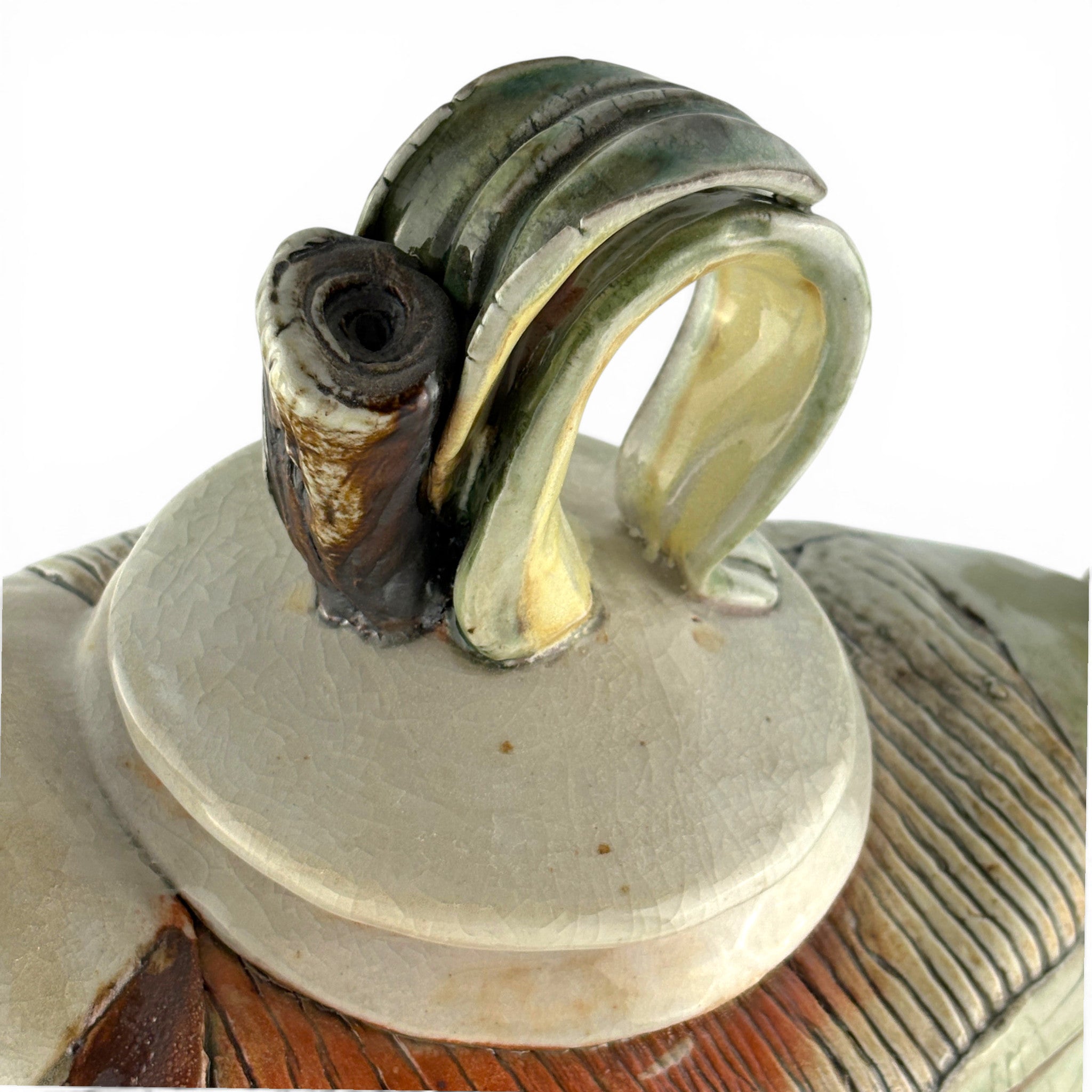 Gina Freuen- Petal Handled Stick Foot Teapot
