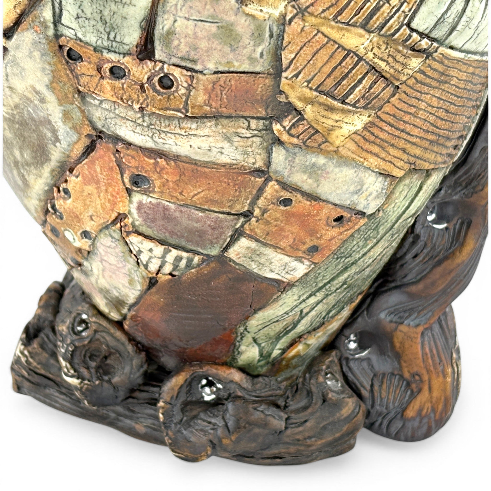 Gina Freuen- Petal Handled Stick Foot Teapot