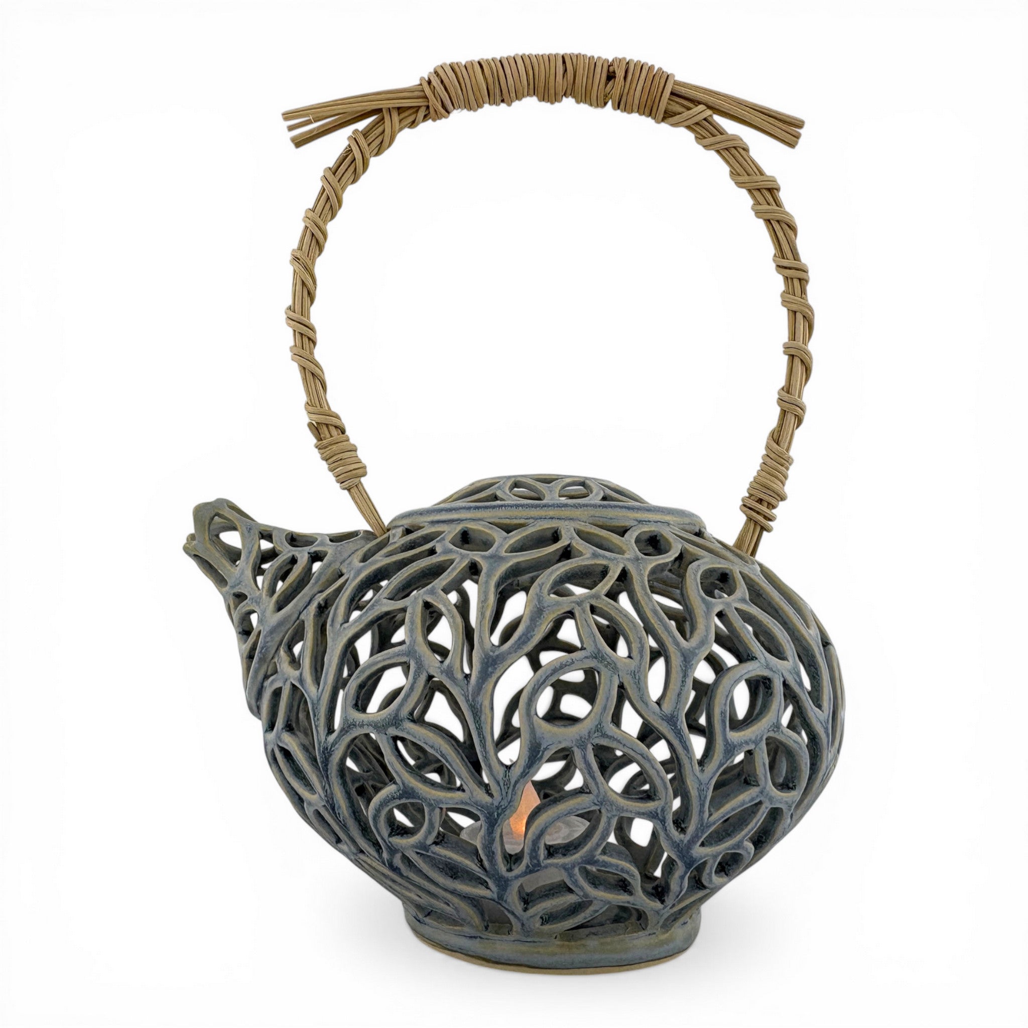 Elizabeth Paley - Tealeaf Tealight Teapot