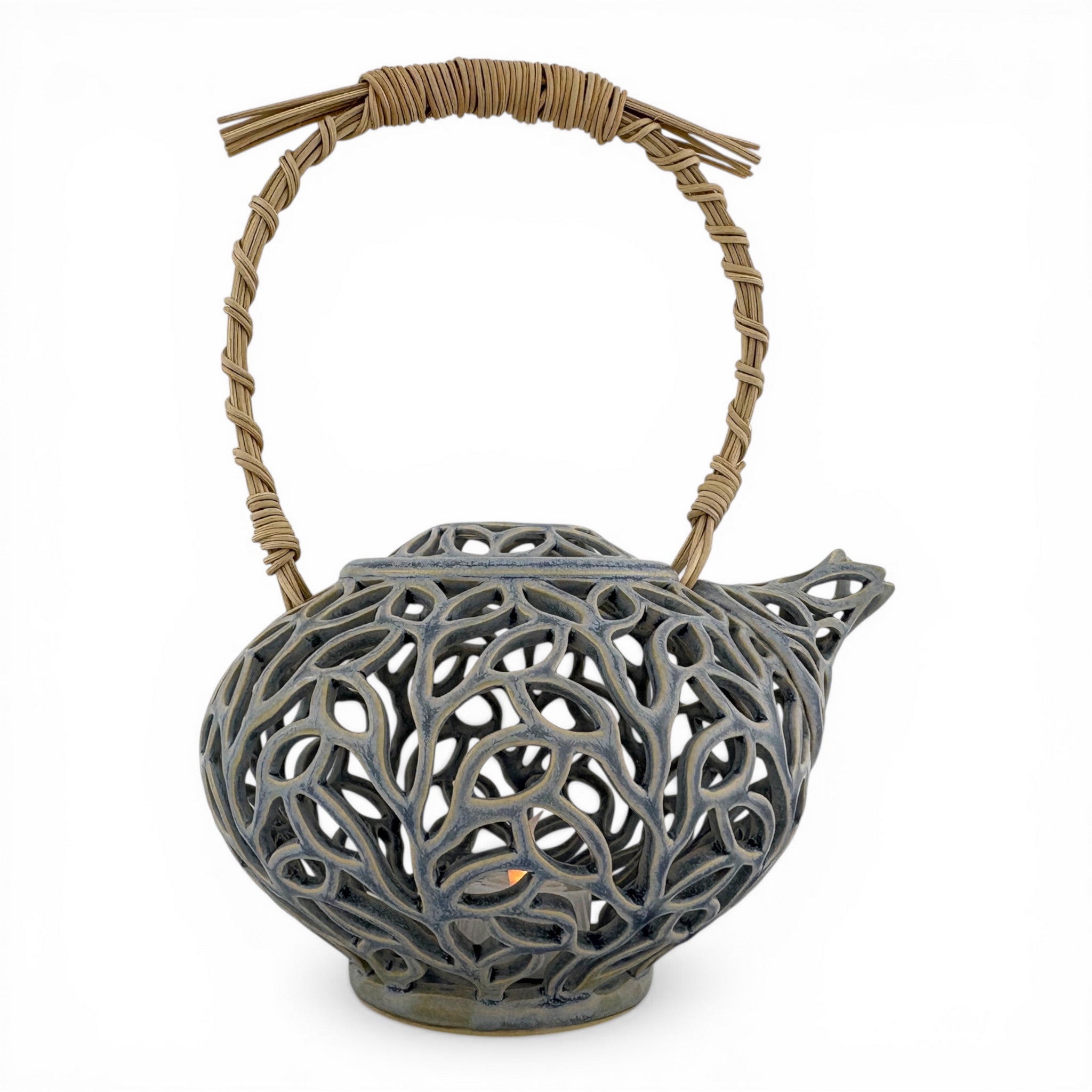 Elizabeth Paley - Tealeaf Tealight Teapot