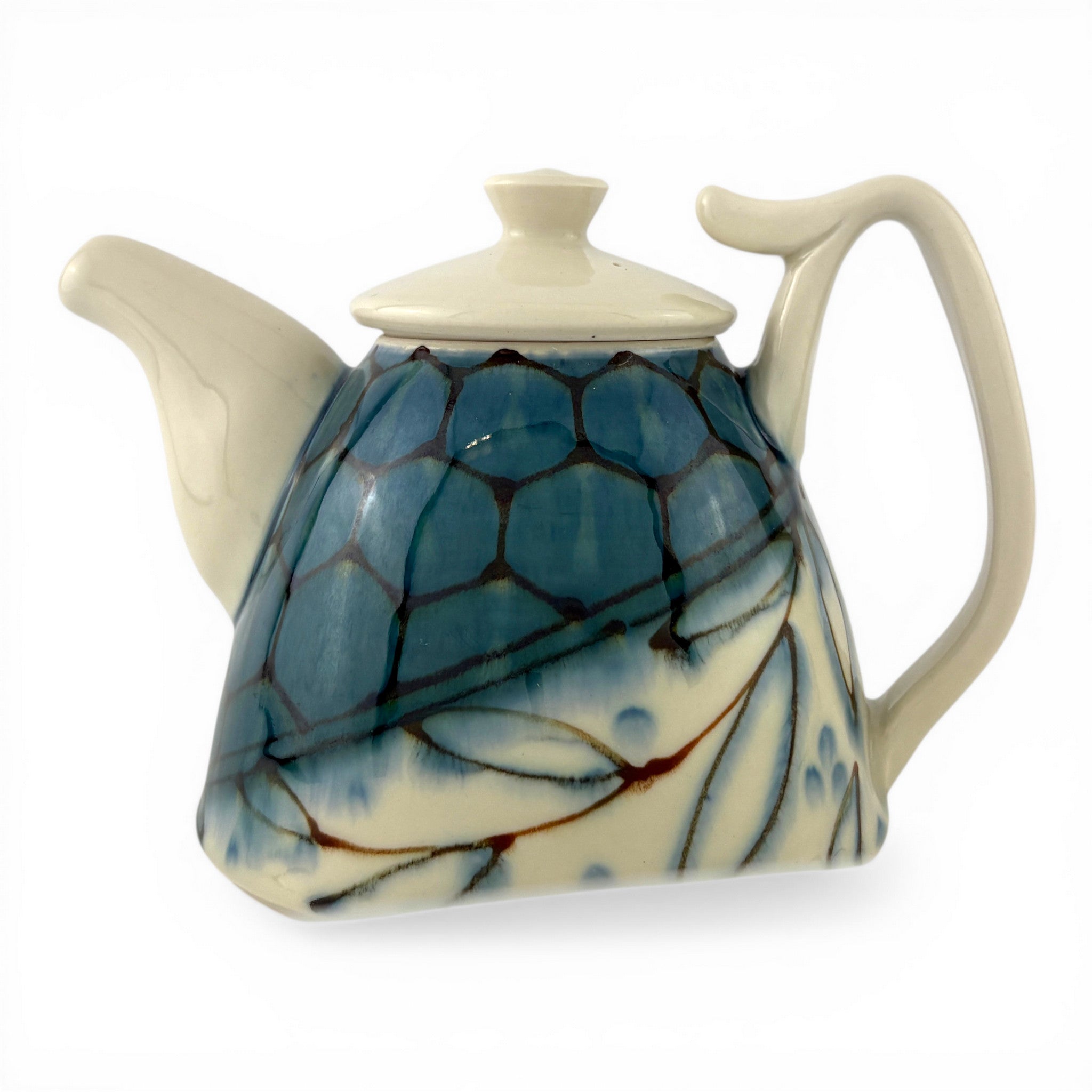 Lana Heckendorn - Dome Teapot, Blue Hex