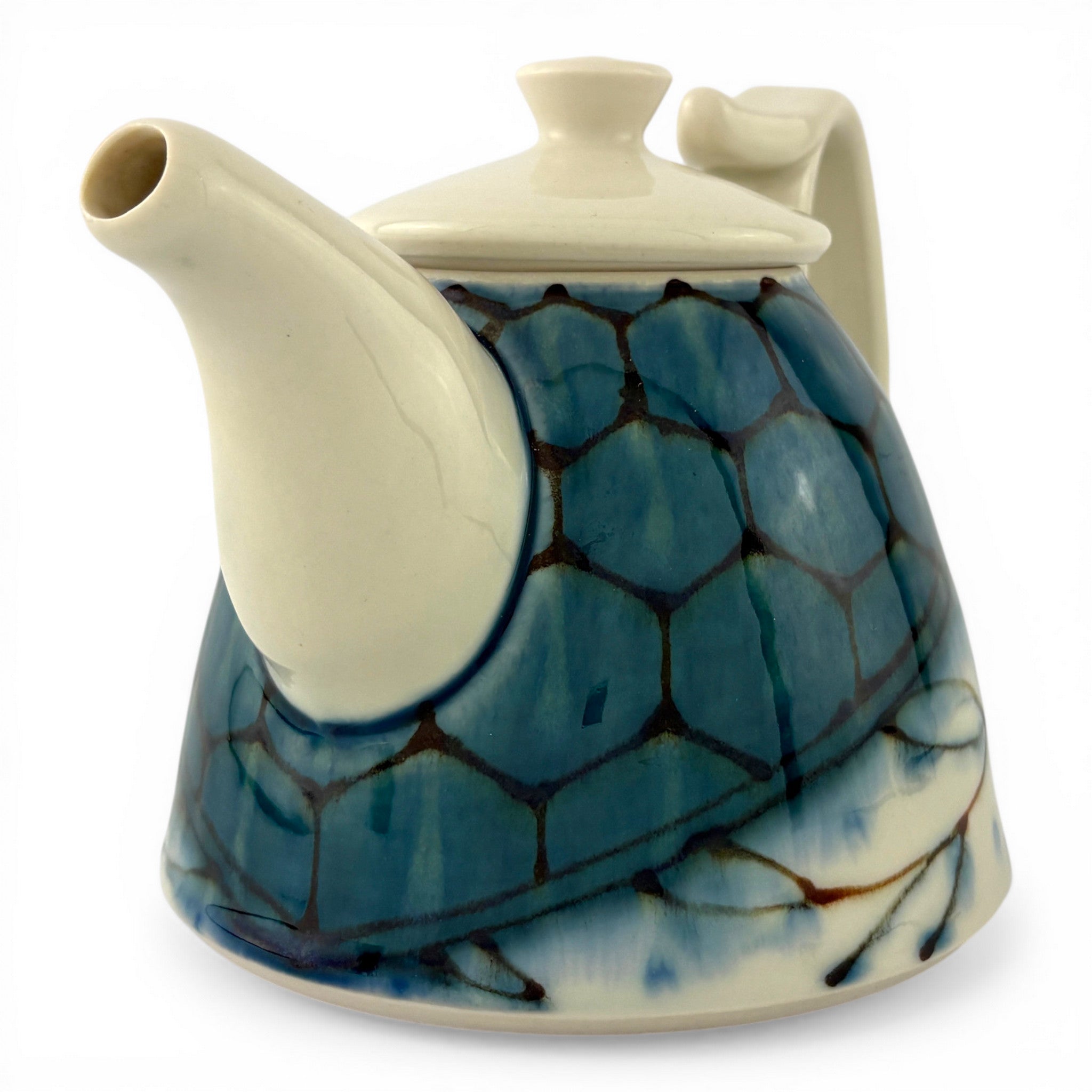 Lana Heckendorn - Dome Teapot, Blue Hex