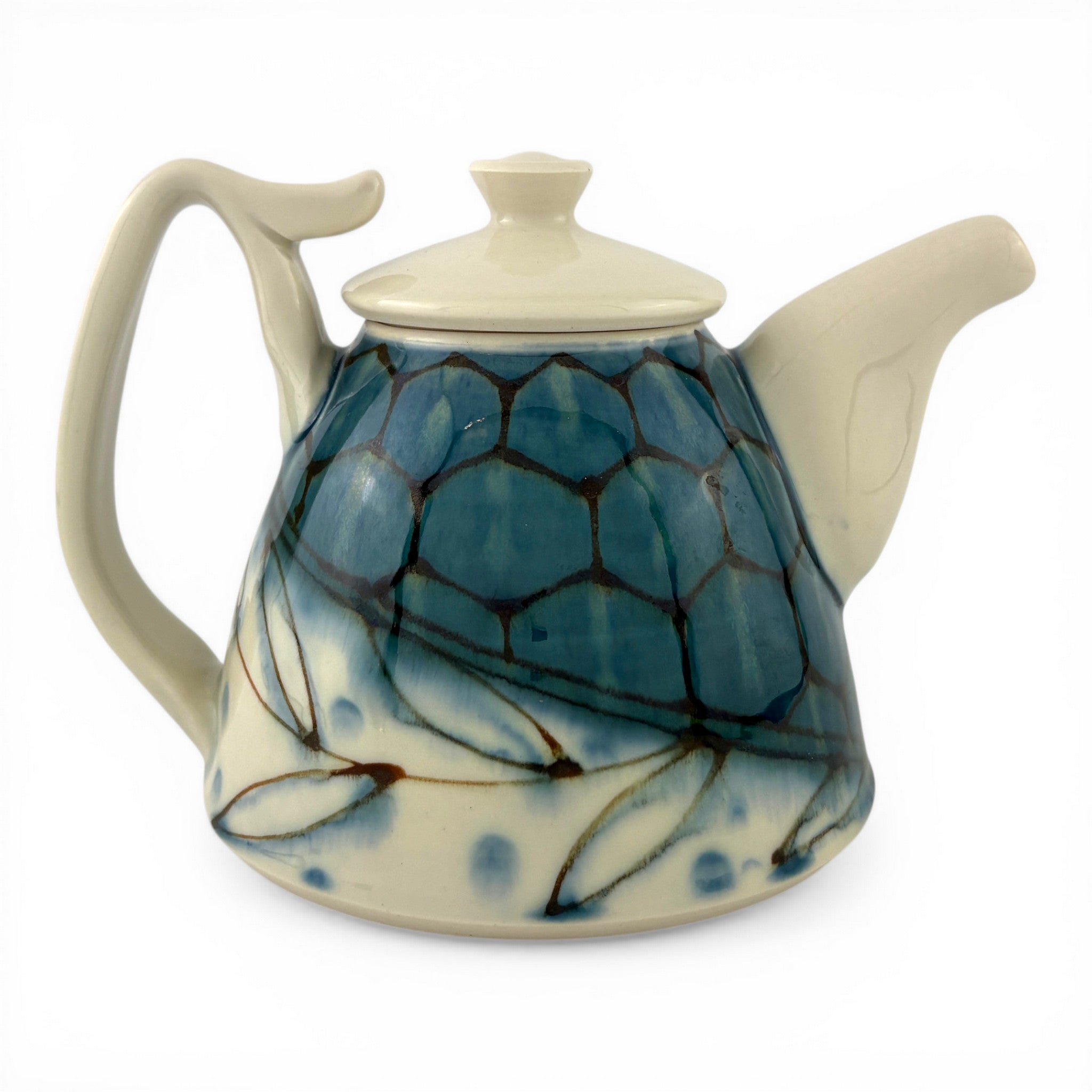Lana Heckendorn - Dome Teapot, Blue Hex