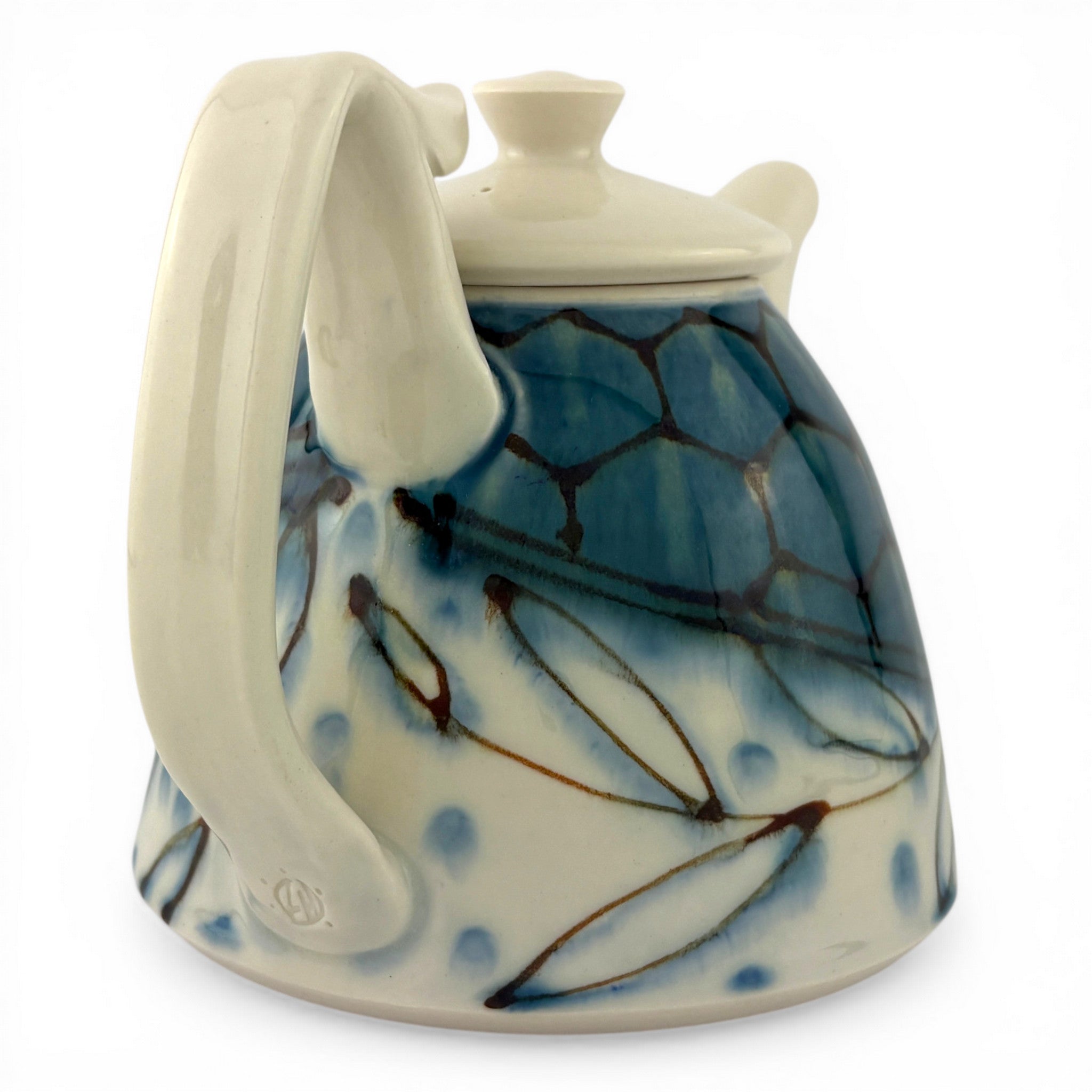 Lana Heckendorn - Dome Teapot, Blue Hex
