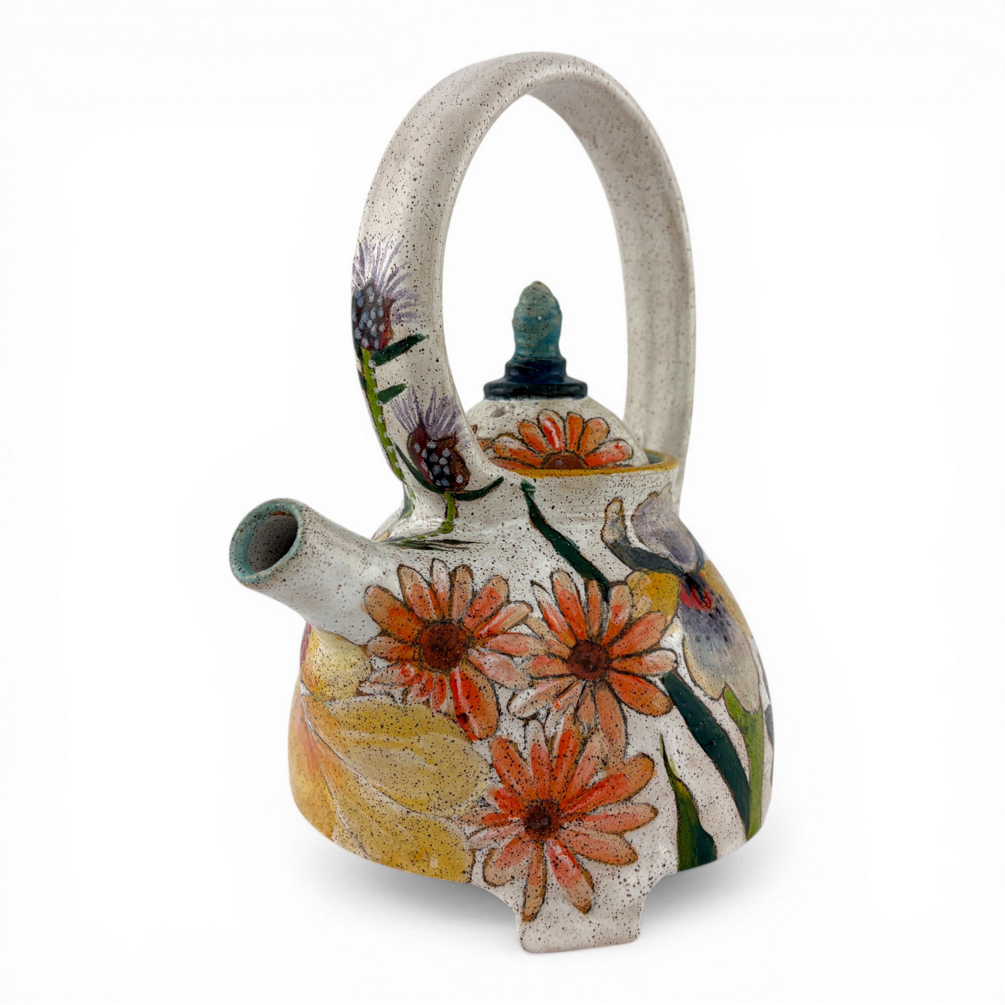 Dwo Wen Chen - Flowers and Pigment Teapot