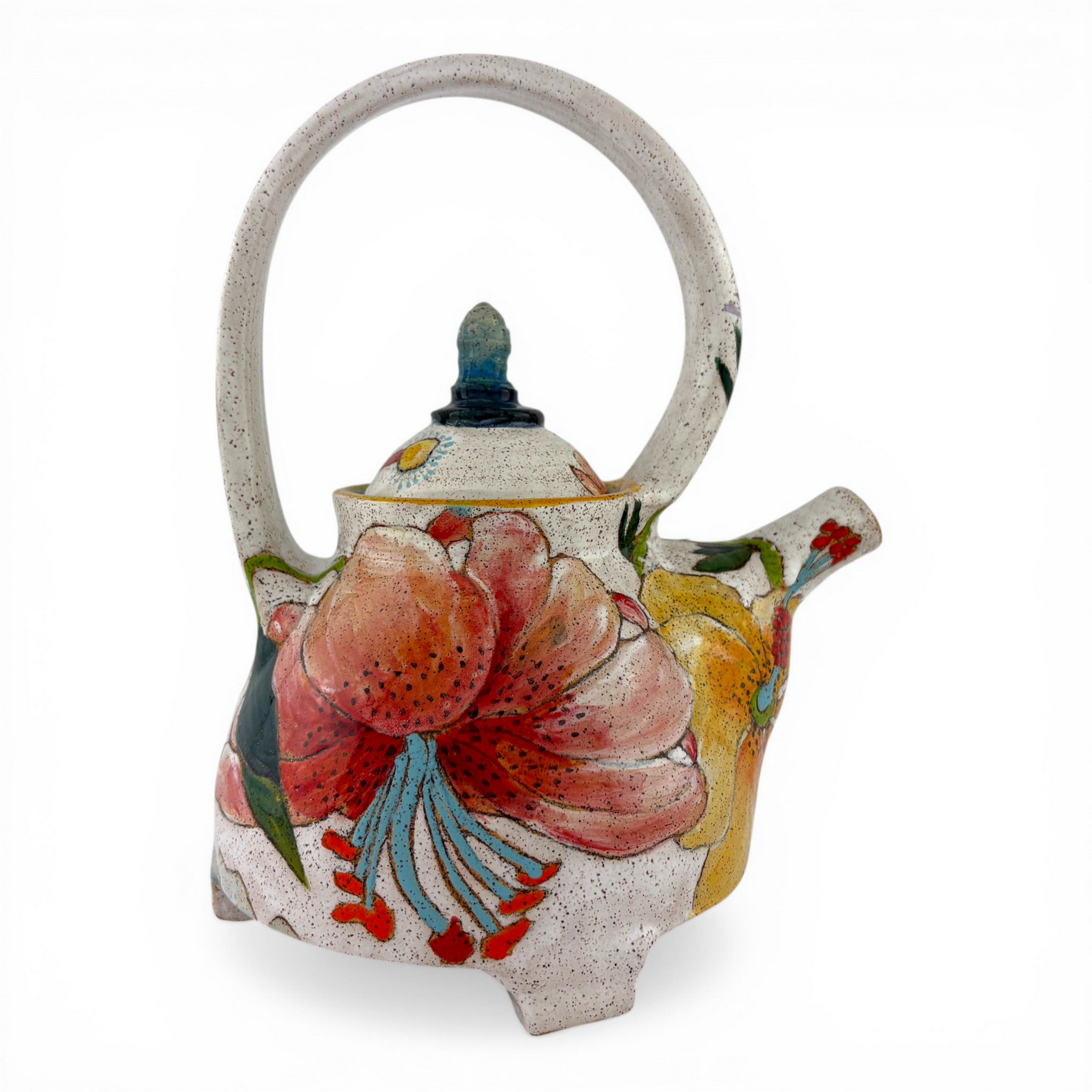 Dwo Wen Chen - Flowers and Pigment Teapot