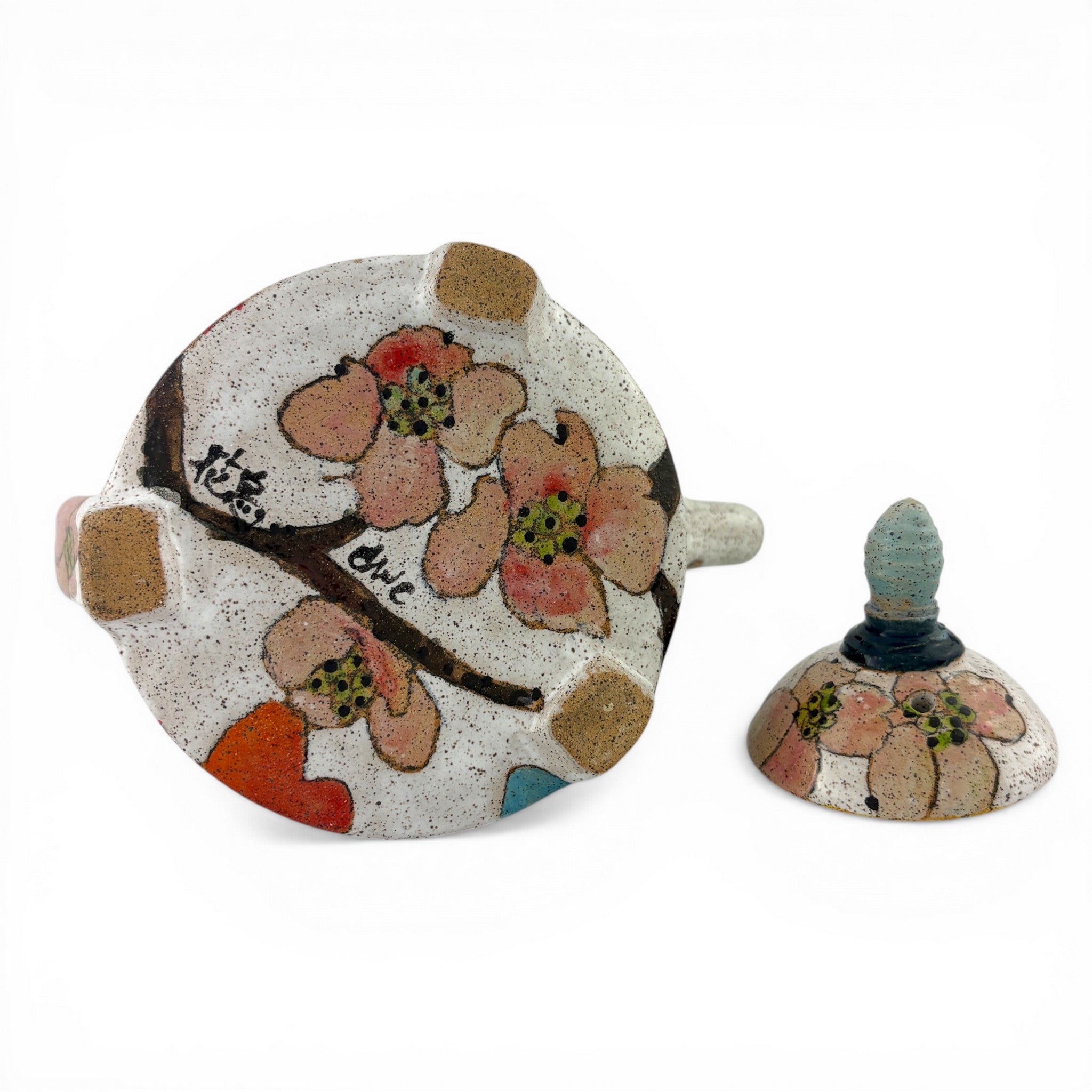 Dwo Wen Chen - Flowers, Birds, and Berries Teapot