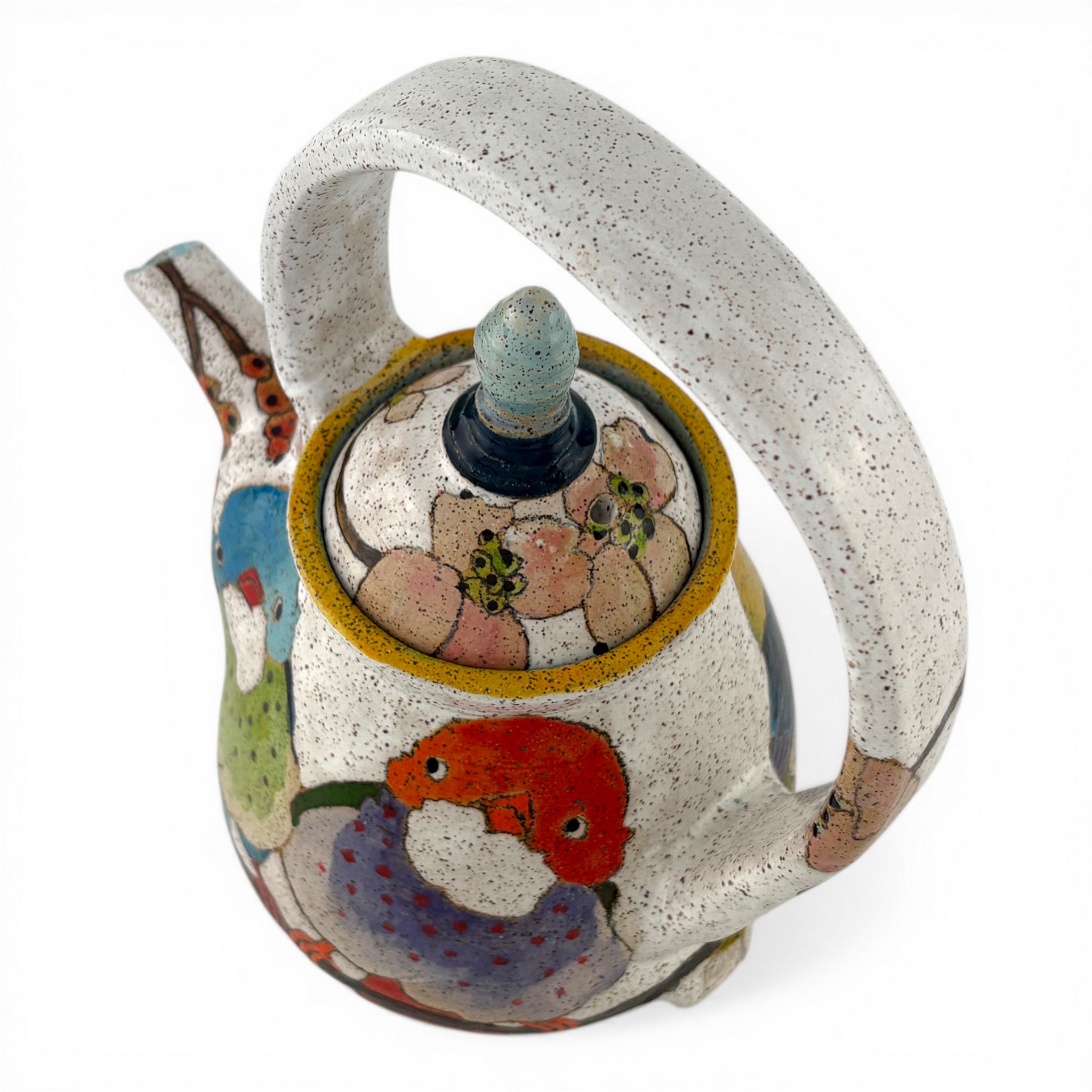 Dwo Wen Chen - Flowers, Birds, and Berries Teapot