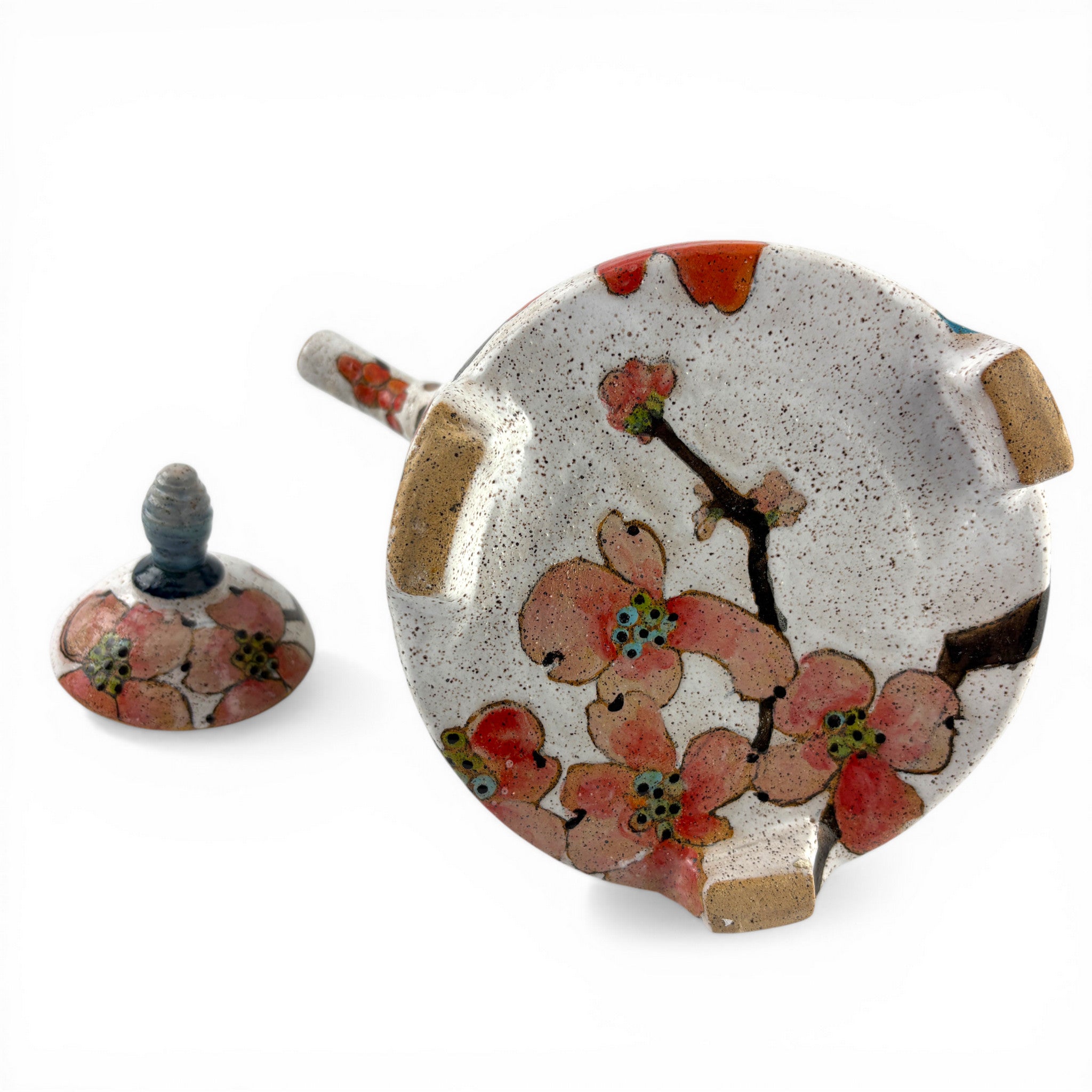 Dwo Wen Chen - Flowers, Birds, and Berries Teapot