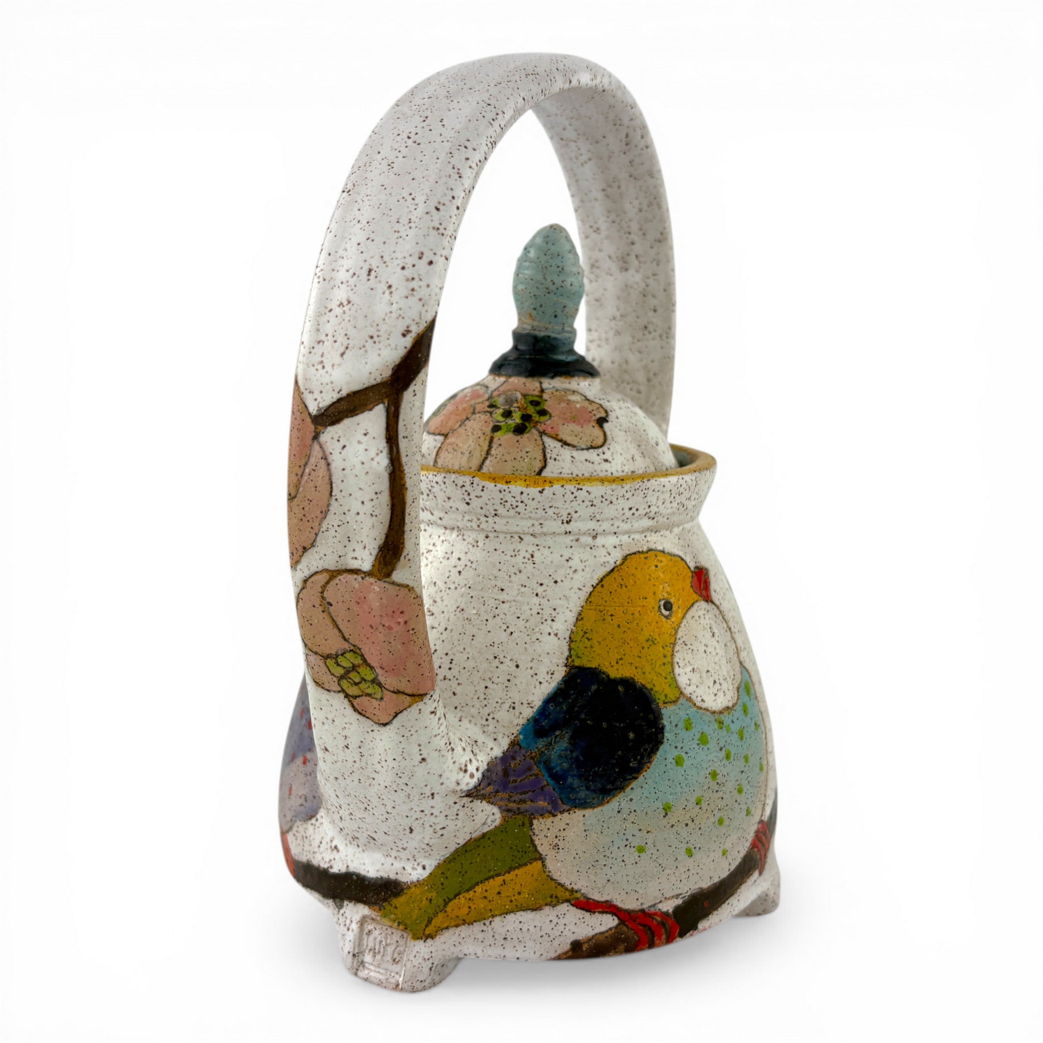 Dwo Wen Chen - Flowers, Birds, and Berries Teapot