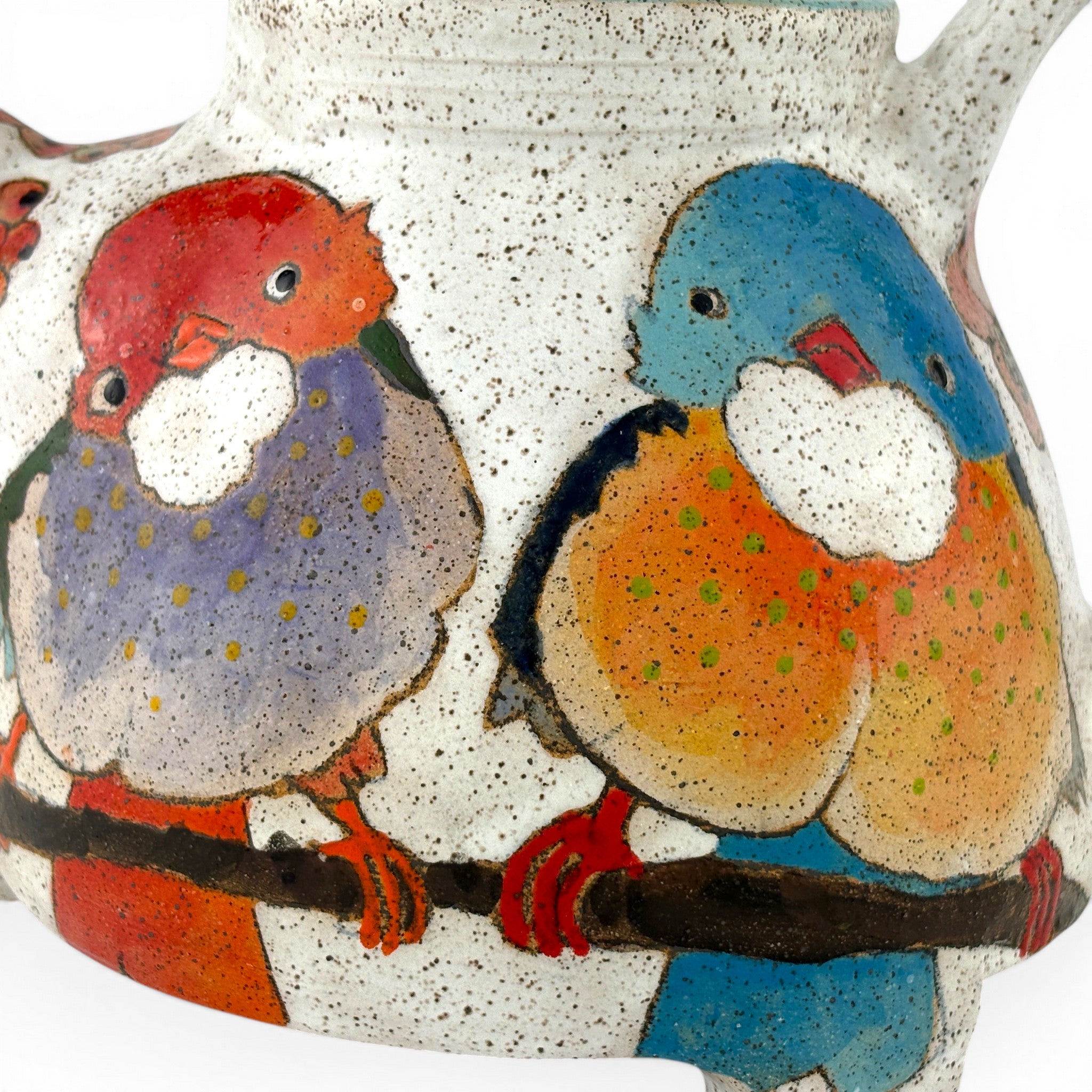 Dwo Wen Chen - Flowers, Birds, and Berries Teapot