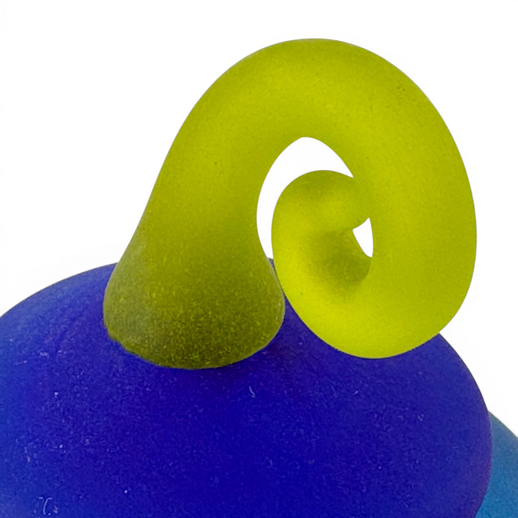 Jen Violette - Fiddlehead Teapot - Blue