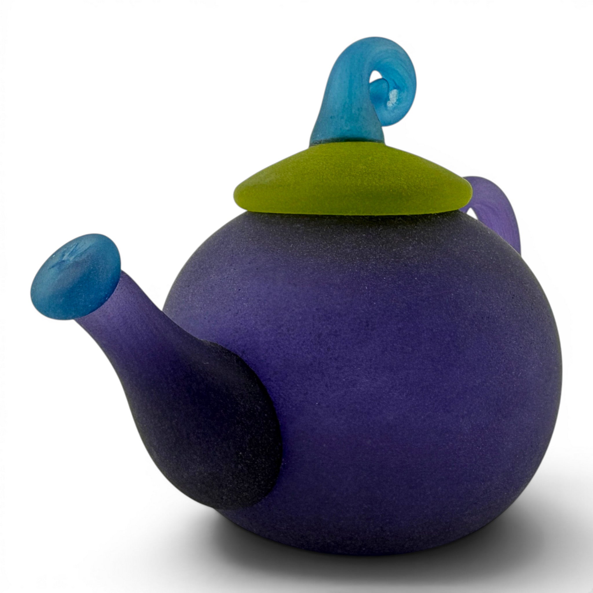 Jen Violette - Fiddlehead Teapot - Purple