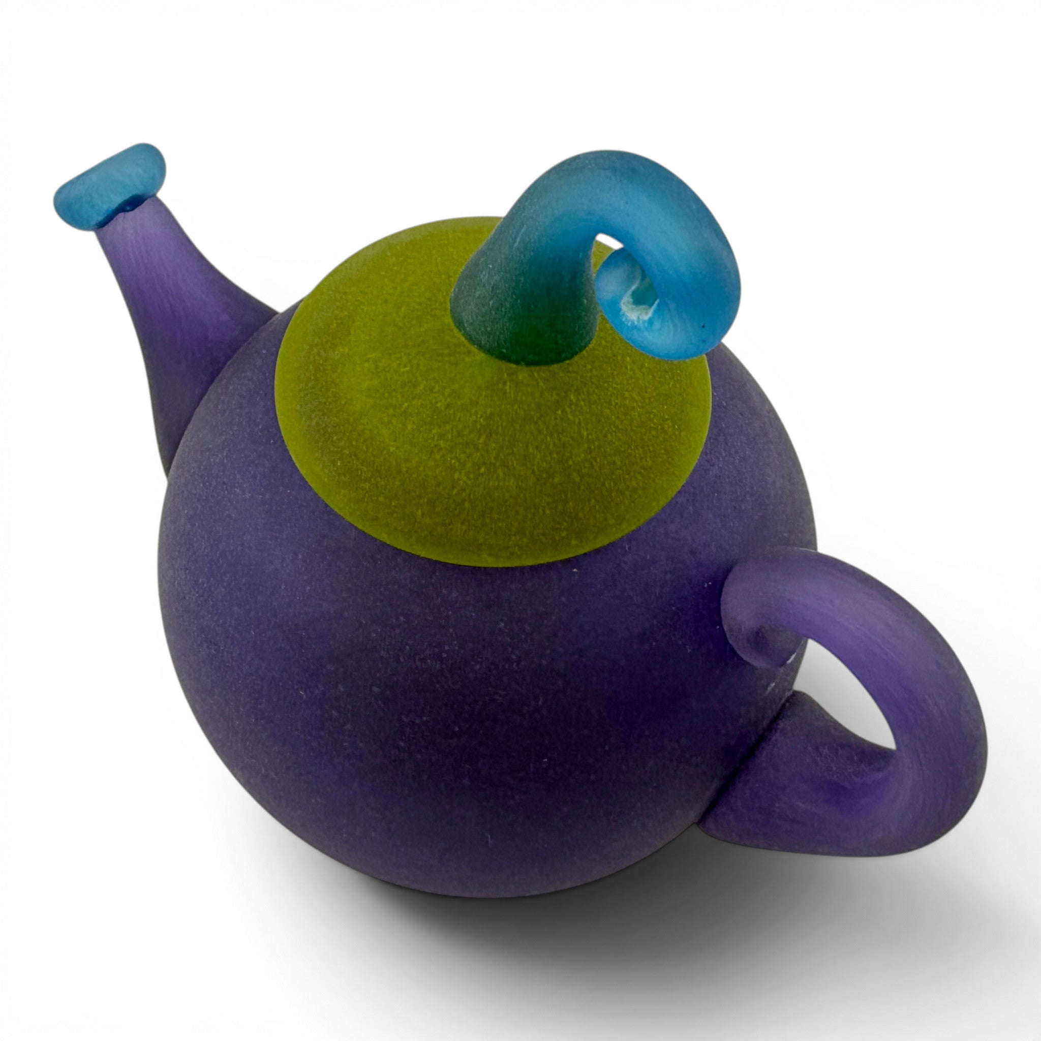 Jen Violette - Fiddlehead Teapot - Purple