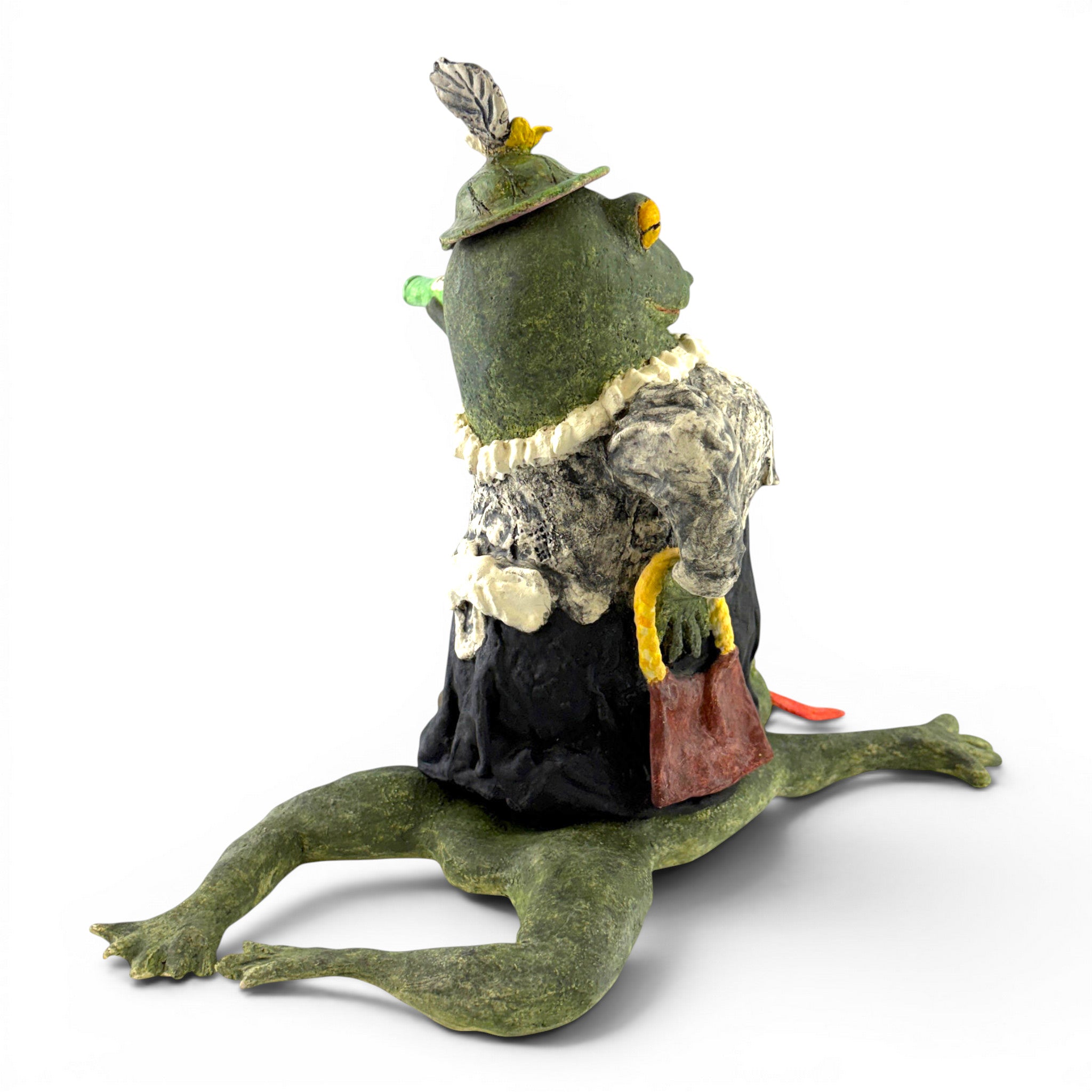 Betsy Vaden - TeeTOADaler Teapot with Tray (Jeremiah Meets the Temperance Lady)