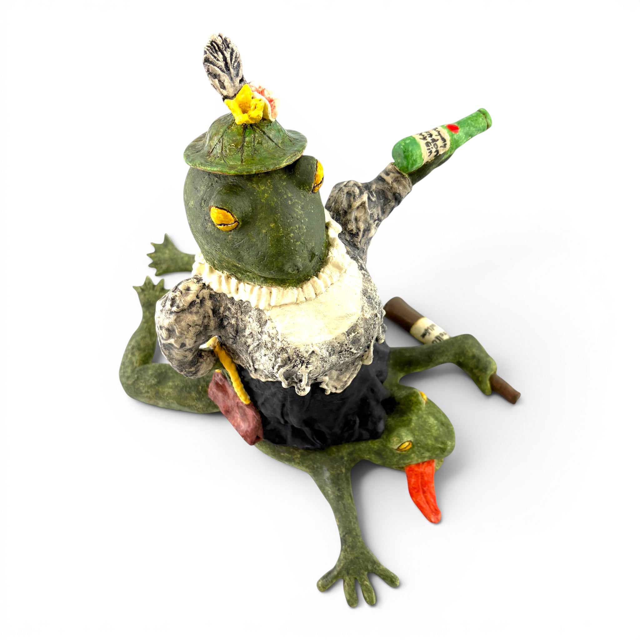 Betsy Vaden - TeeTOADaler Teapot with Tray (Jeremiah Meets the Temperance Lady)