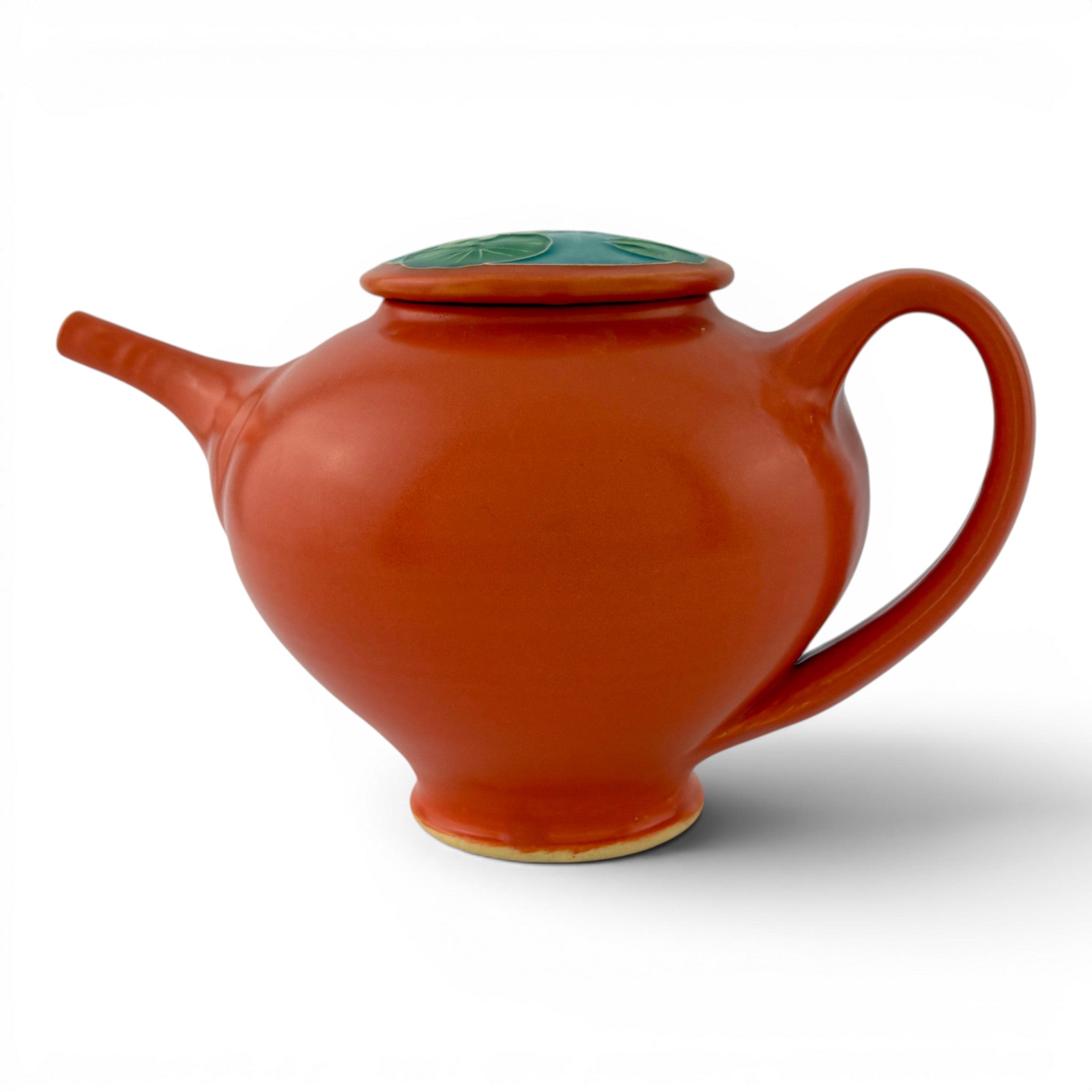Sarah & Thomas Gelsanliter - Red Teapot with Waterlily Lid