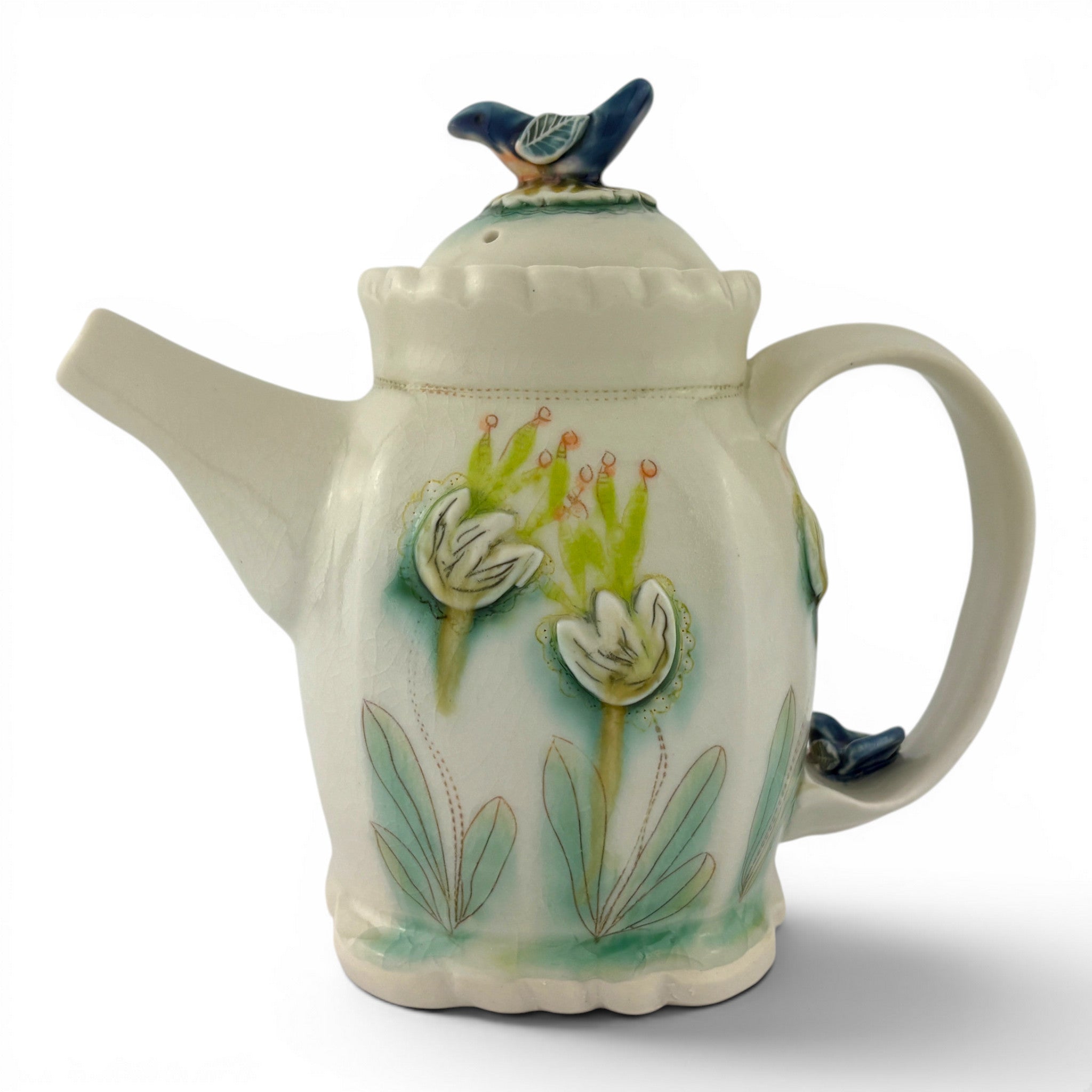 Jennifer Mecca - Blue Bird Teapot