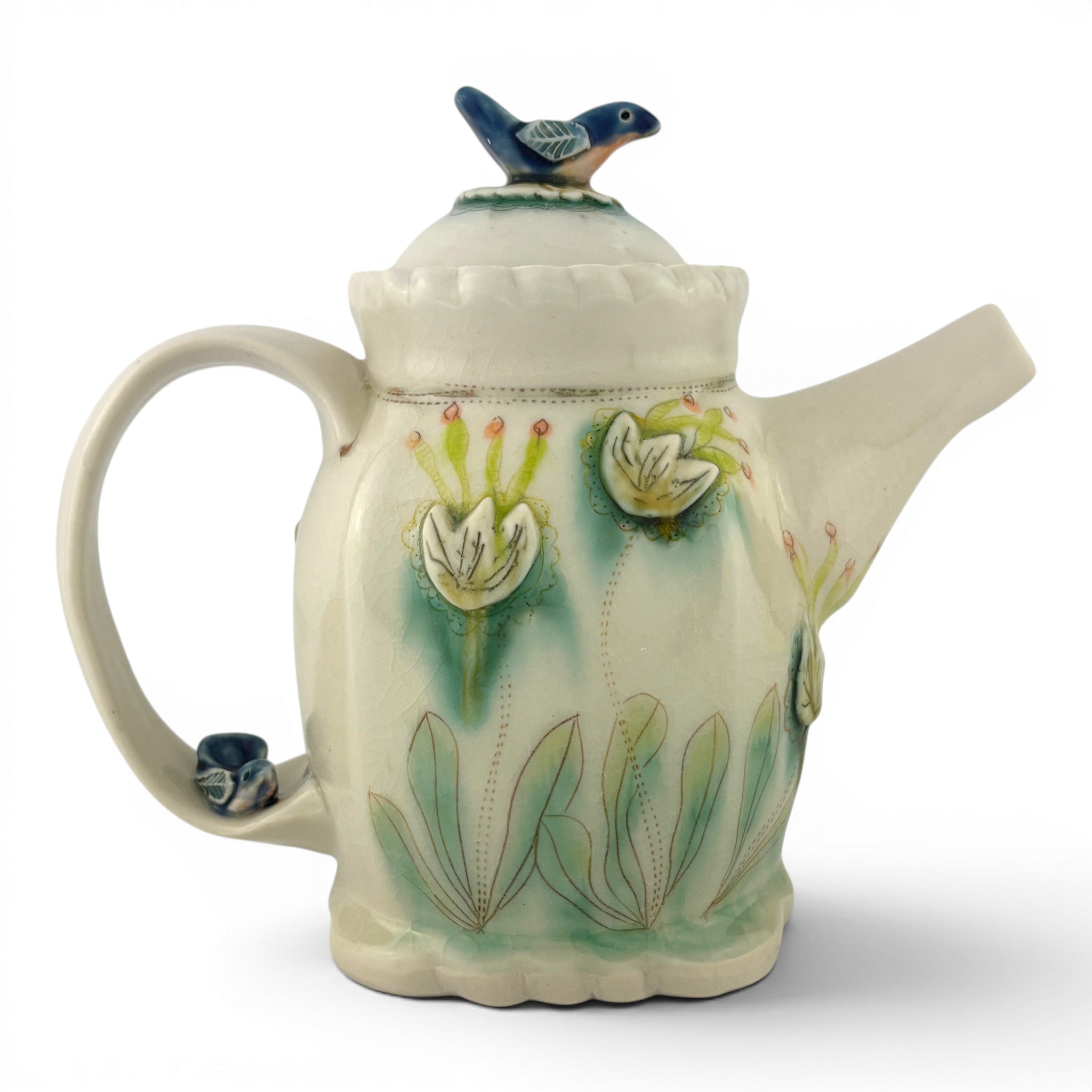 Jennifer Mecca - Blue Bird Teapot