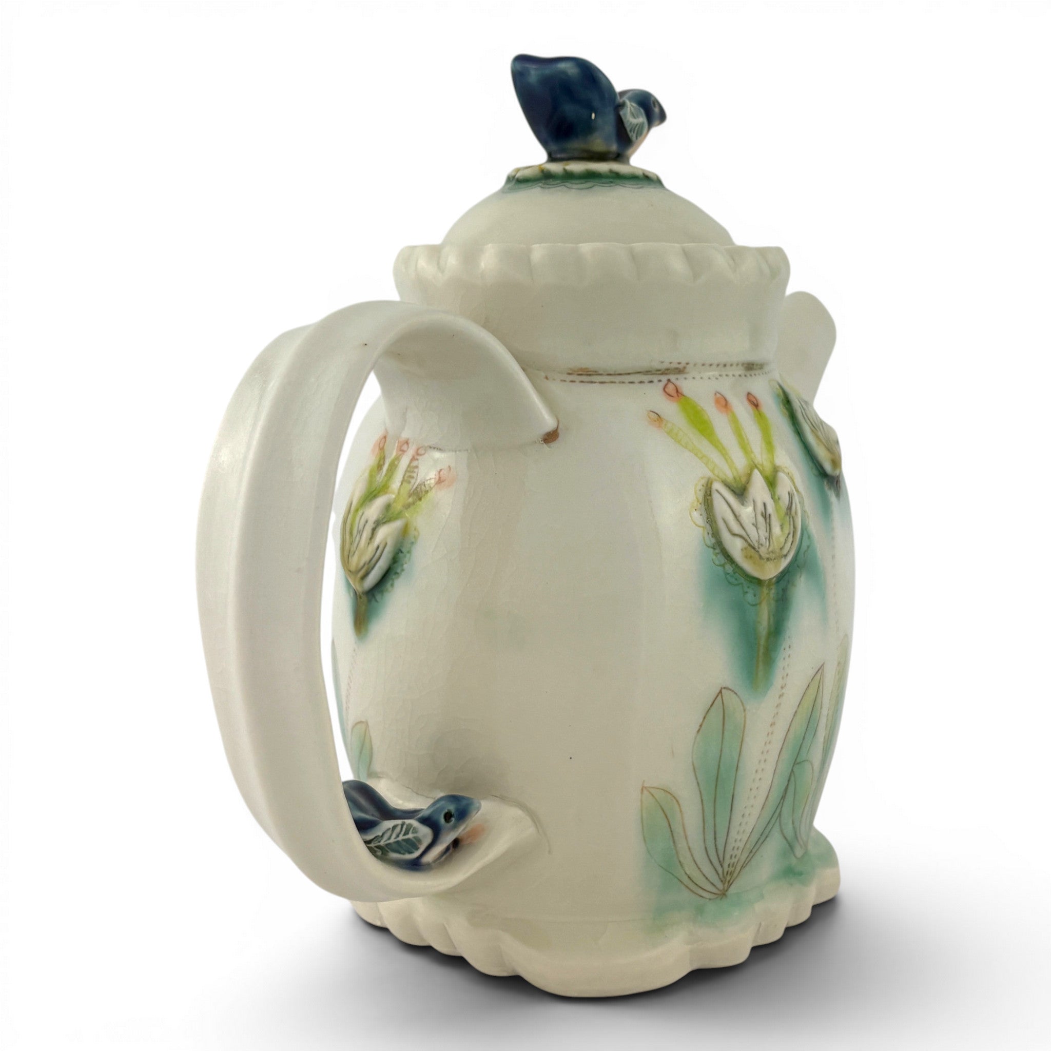 Jennifer Mecca - Blue Bird Teapot
