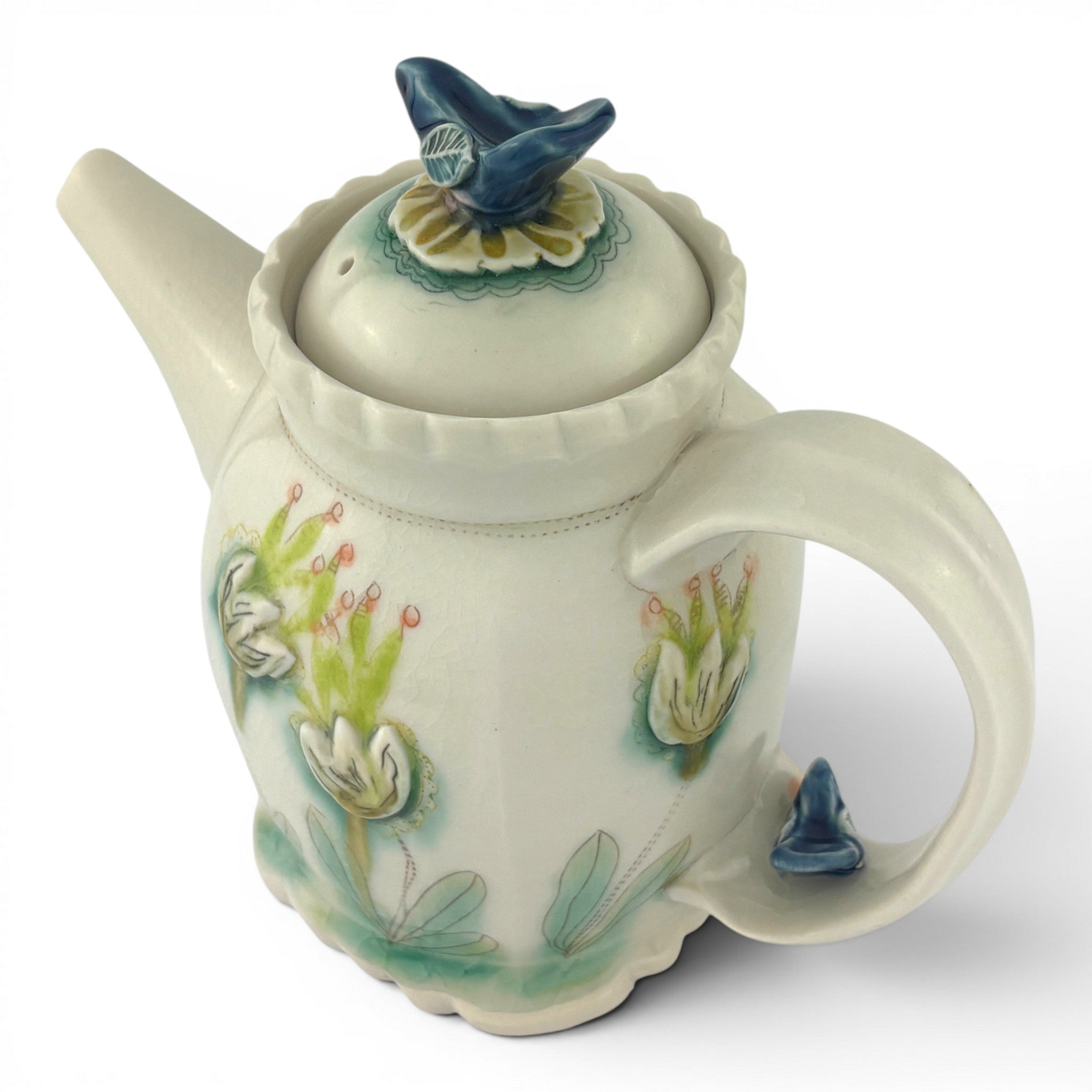 Jennifer Mecca - Blue Bird Teapot
