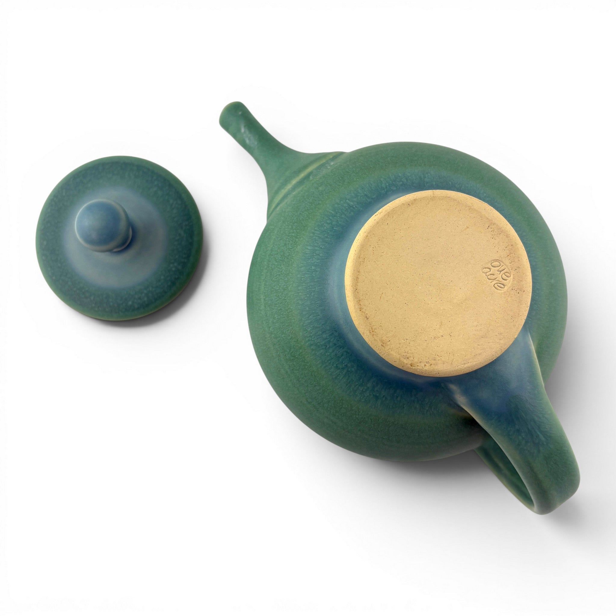 Sarah & Thomas Gelsanliter - Small Green and Blue Teapot