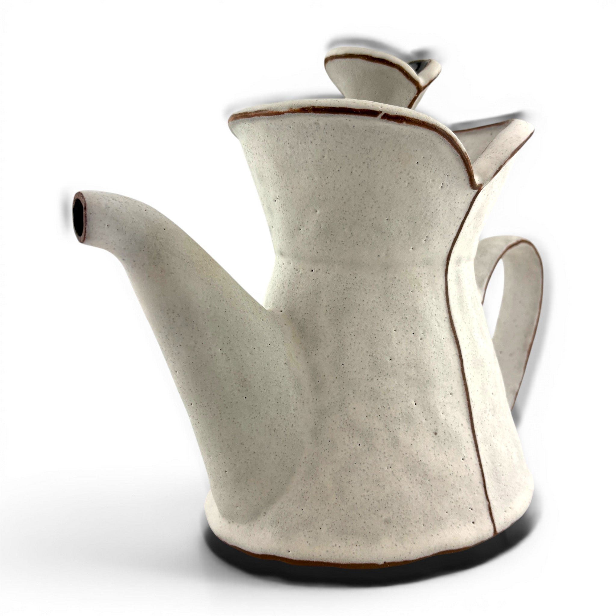Margaret Bohls - White Triangle Teapot