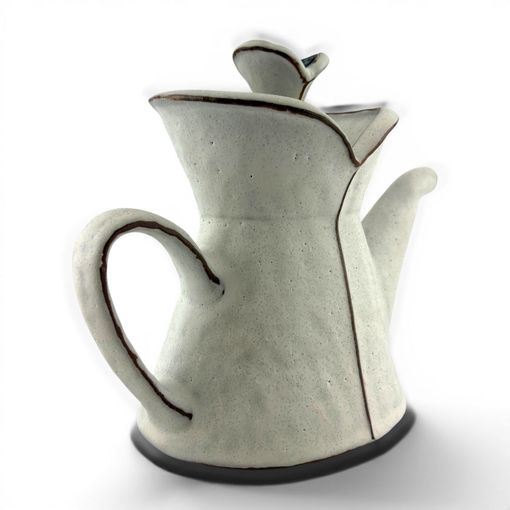 Margaret Bohls - White Triangle Teapot