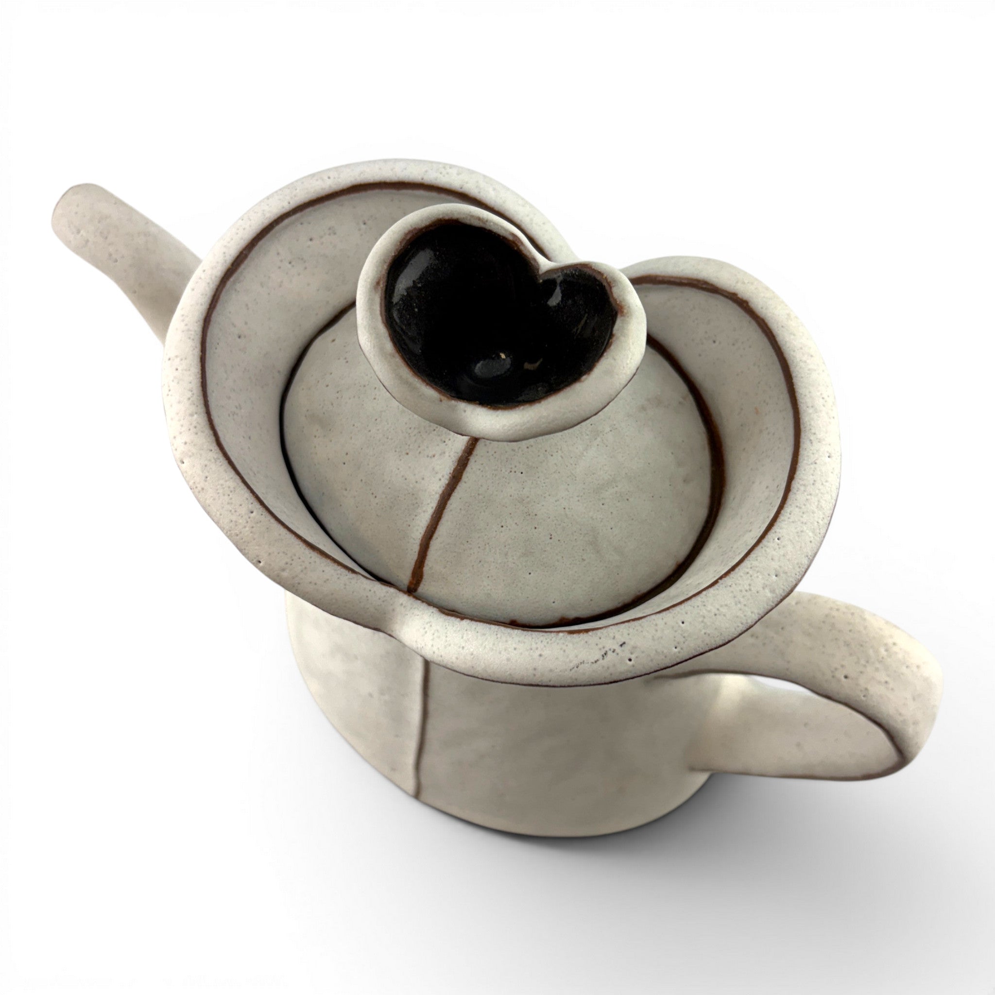 Margaret Bohls - White Triangle Teapot