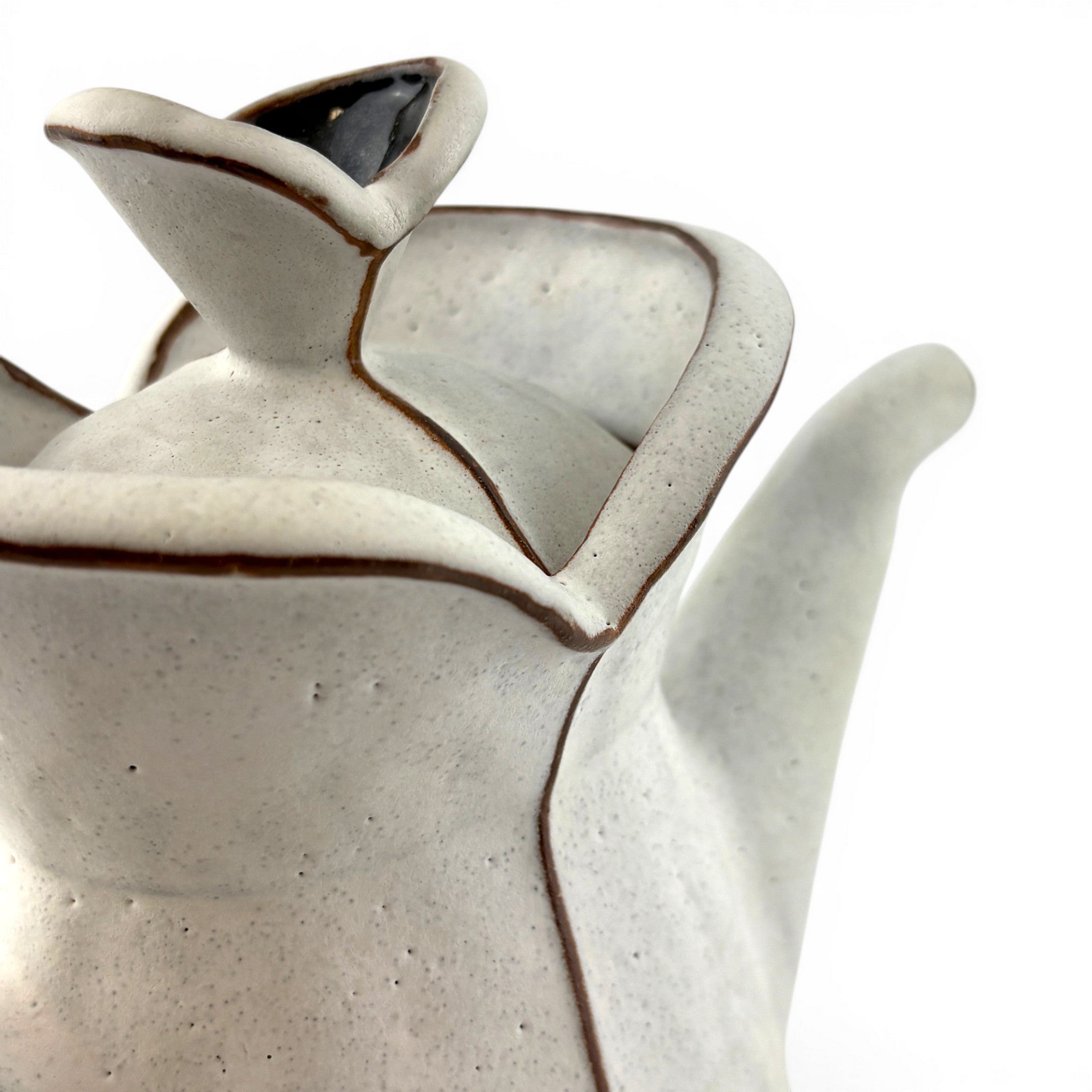 Margaret Bohls - White Triangle Teapot