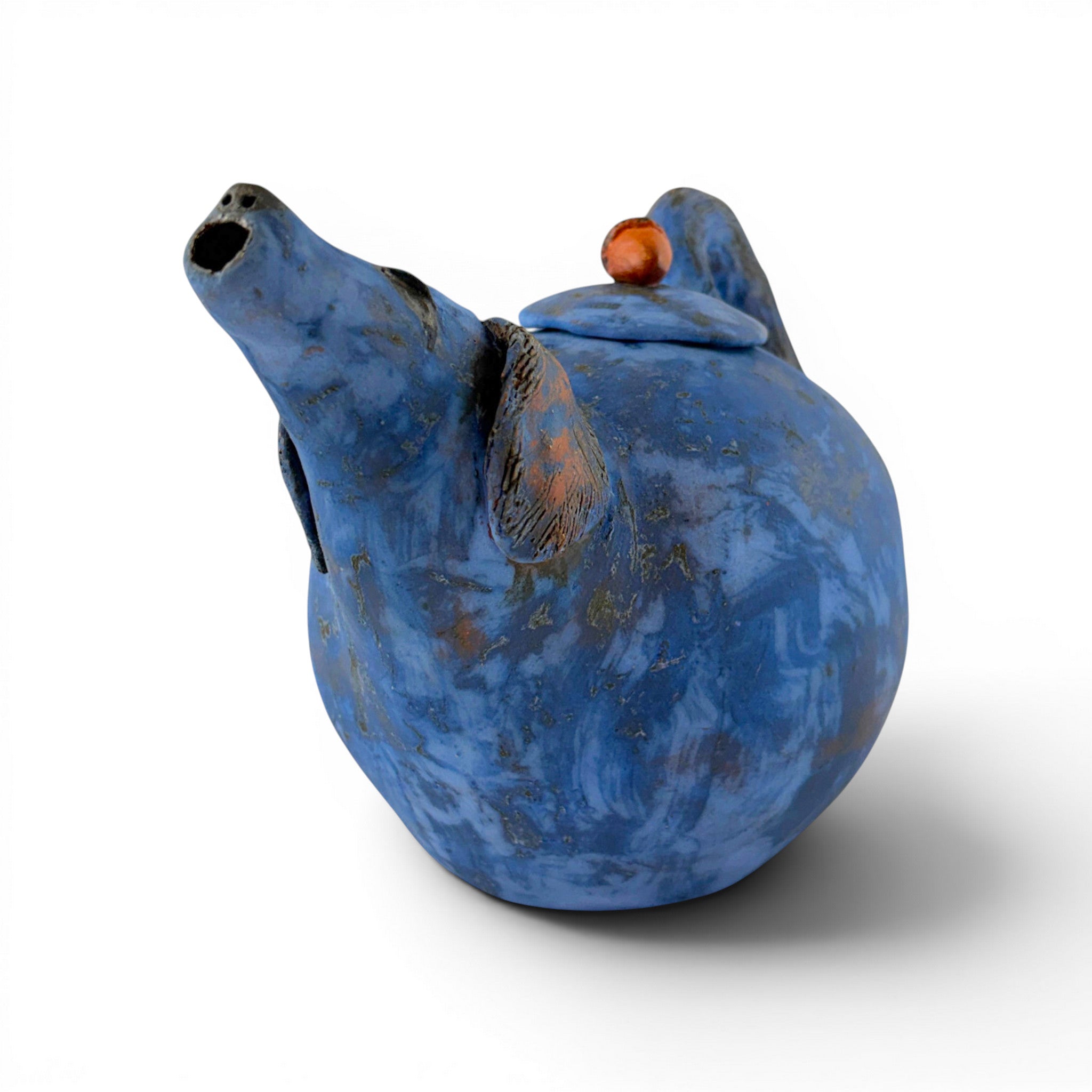 Pamela Brewer - Tail of the Blue Dog Teapot