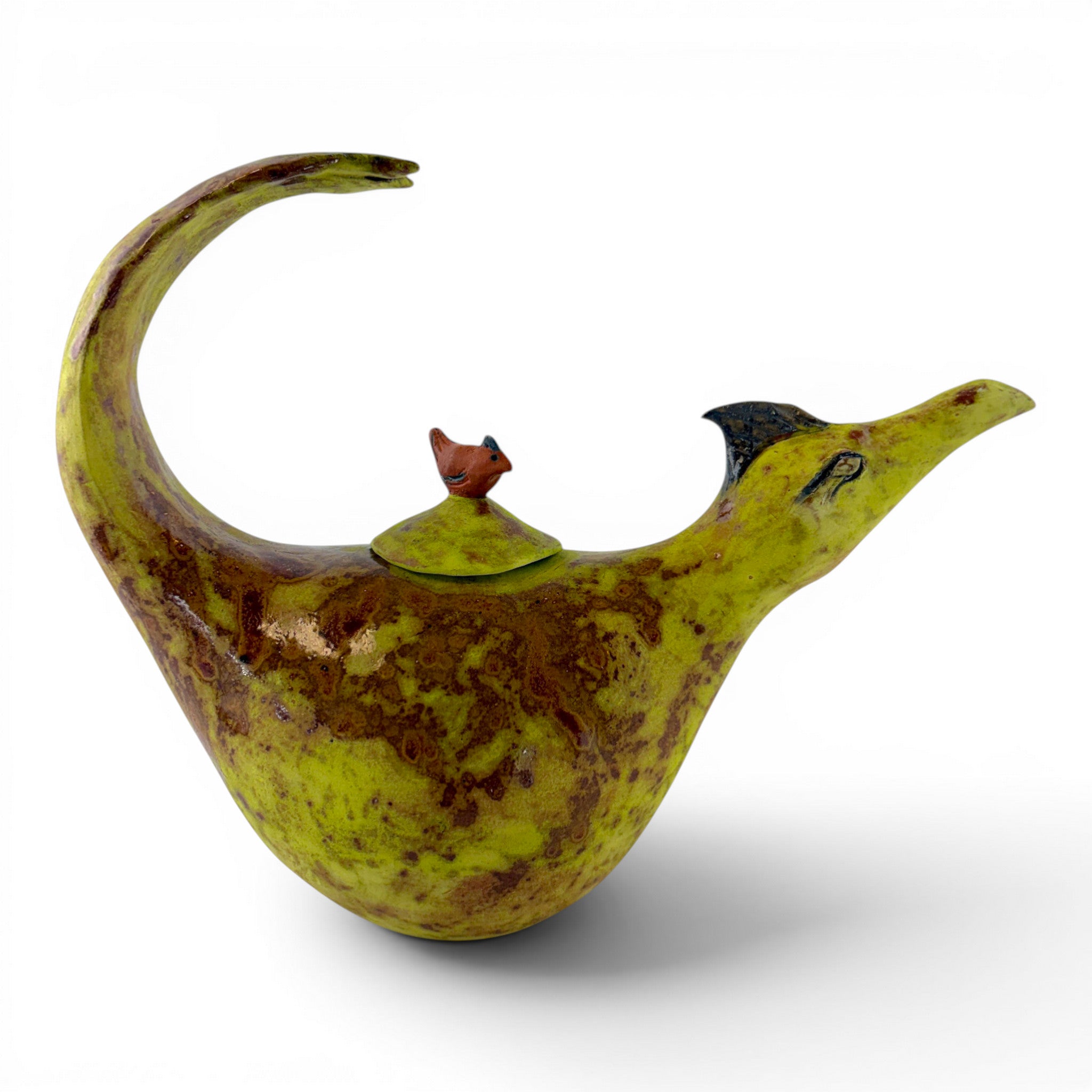 Pamela Brewer - Tail Feathers Tea Pot