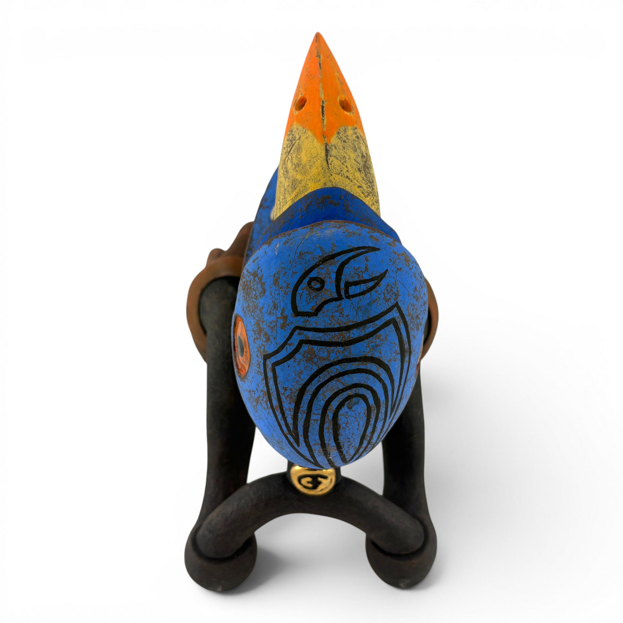 Gerard Ferrari - Raptor with Jeweled Mellon, Beak Piercings, and Tribal Markings: Orphaned Teapot