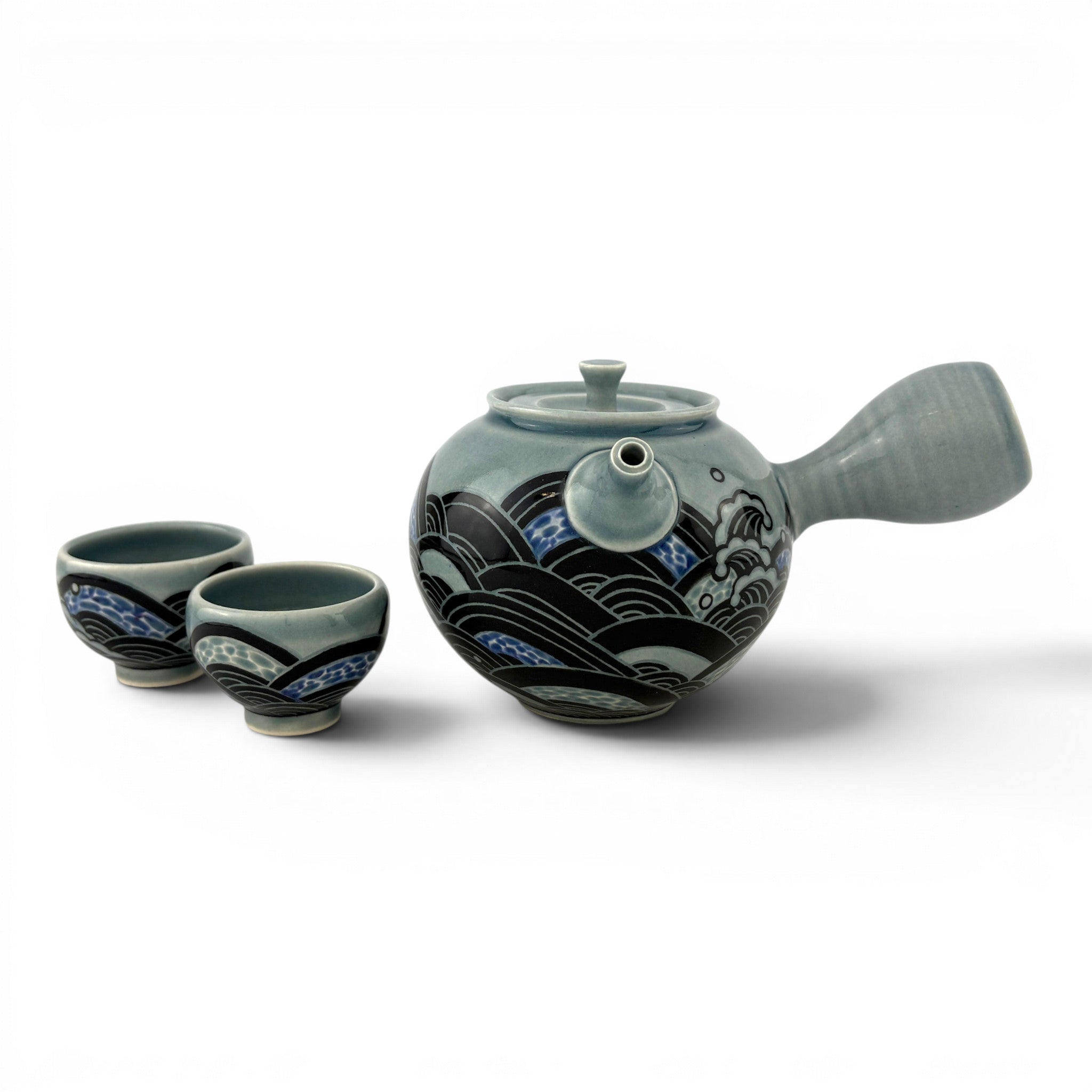 Yoko Sekino-Bové - Floating Blue Waves Teapot