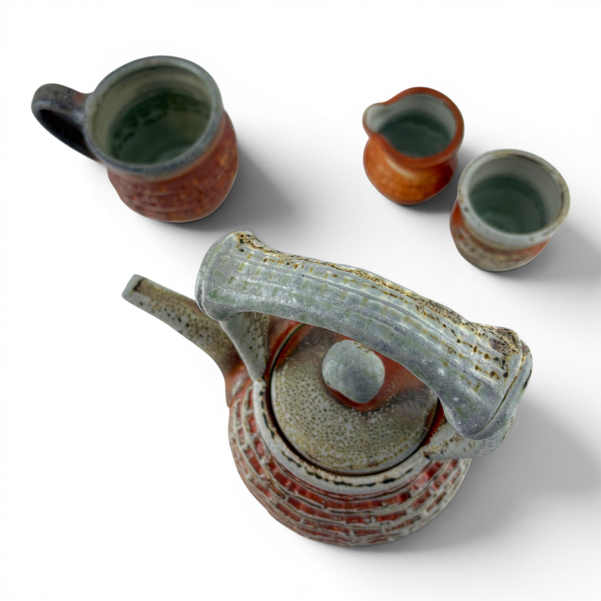 Joy Tanner - Teapot Set with Teacup, Creamer & Honey Cup