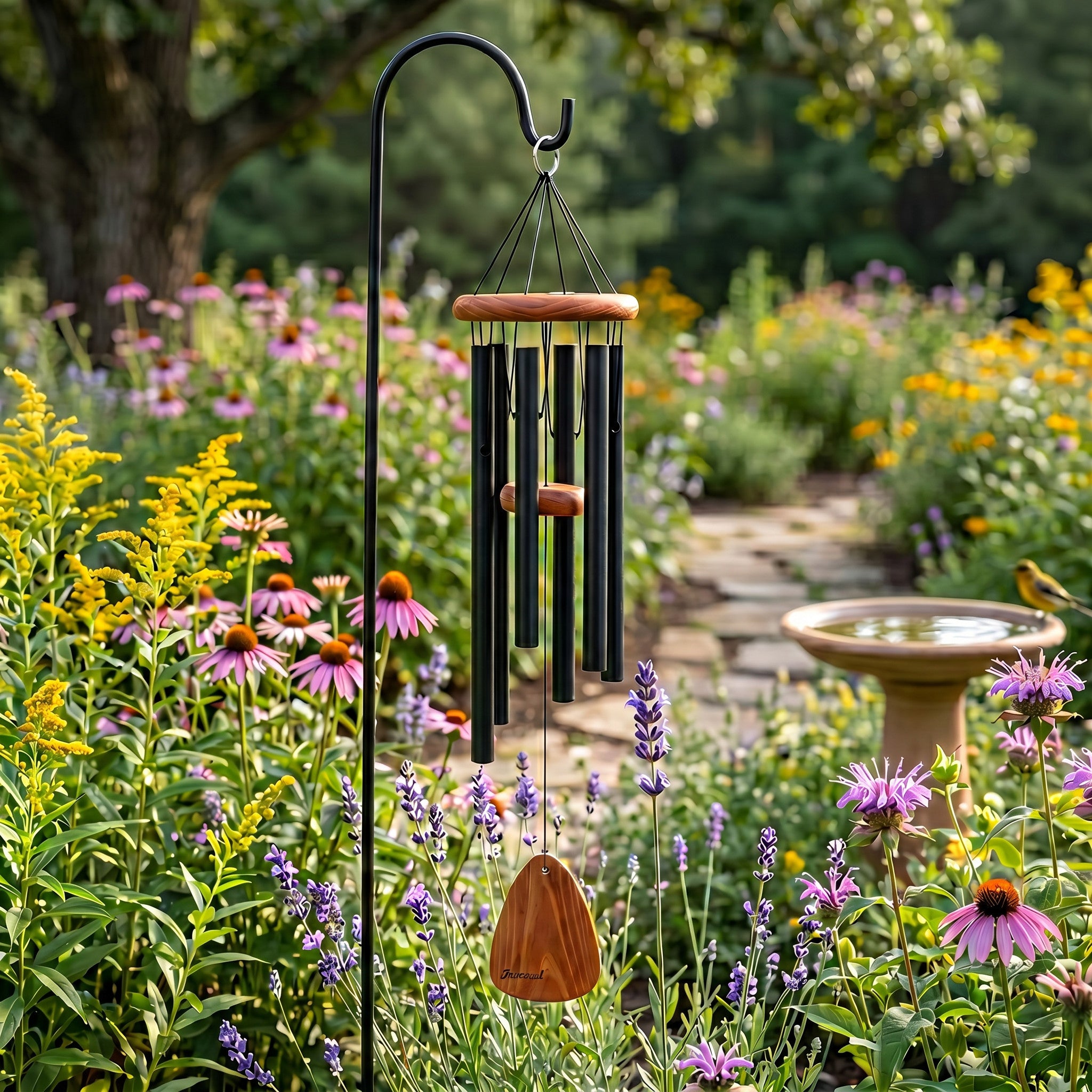 30" Wind Chime - Black