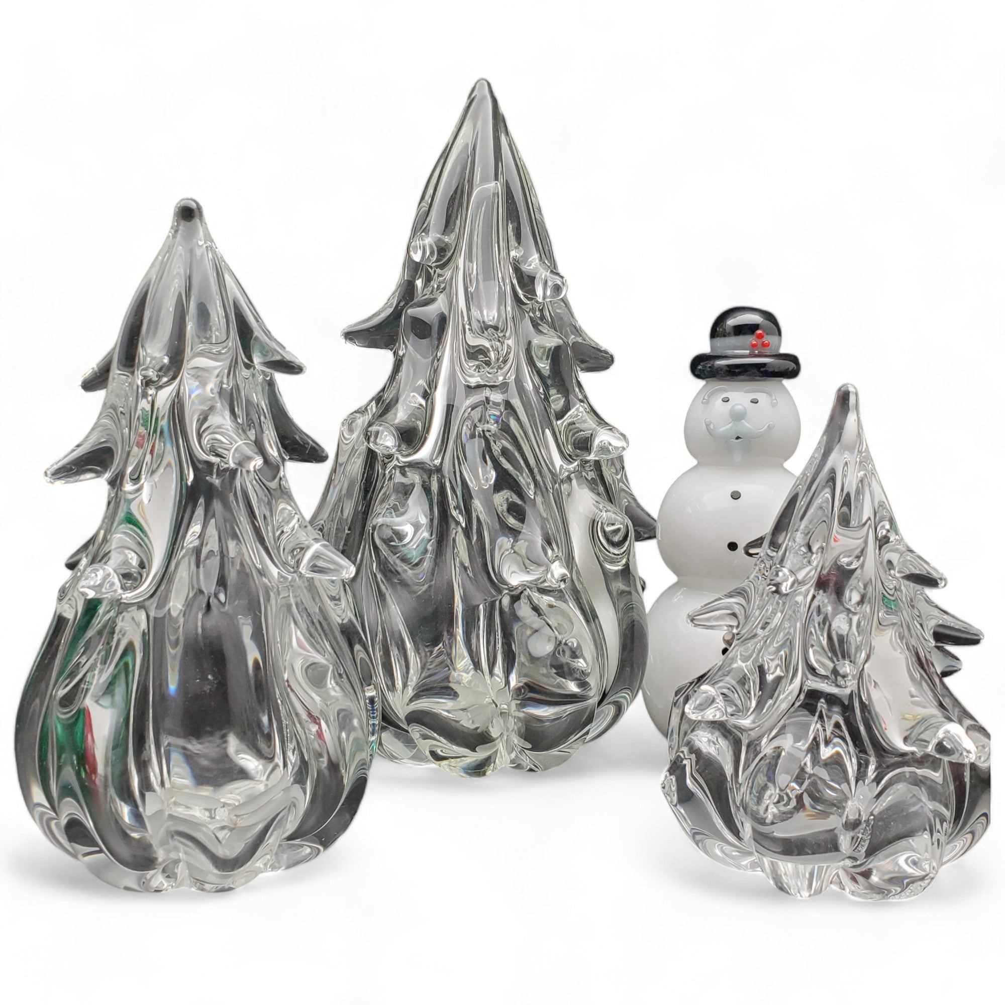 Anchor Bend Glass Large Clear Glass Holiday Trees