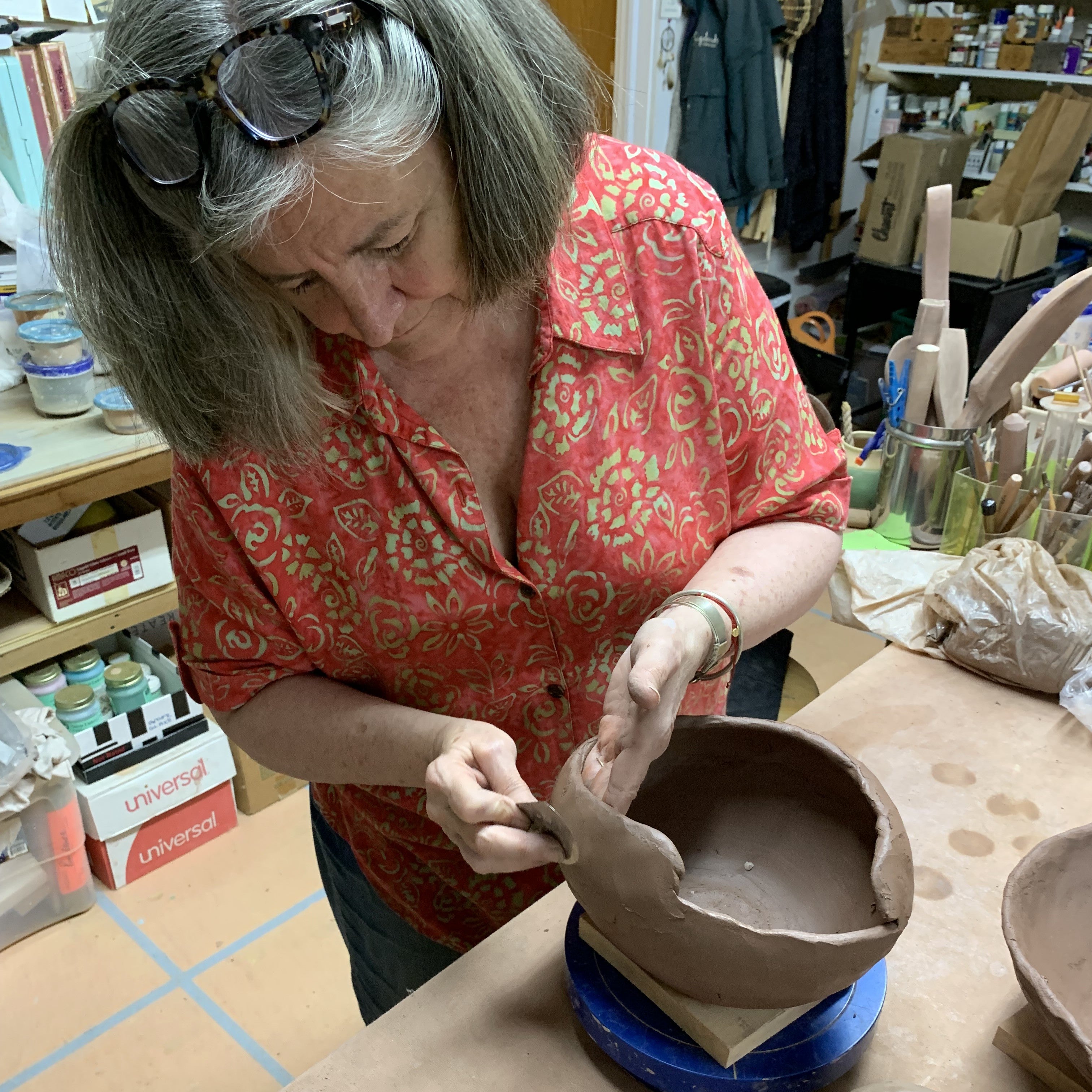 Pamela Brewer - Tail of the Blue Dog Teapot