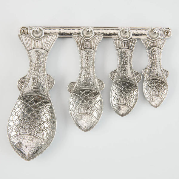 Rare Glass Fish Shaped Set Of Measuring Spoons made in Pescadoro