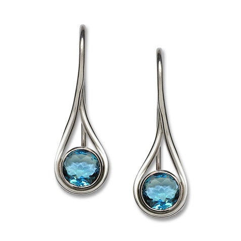 Desire Earrings - Blue Topaz